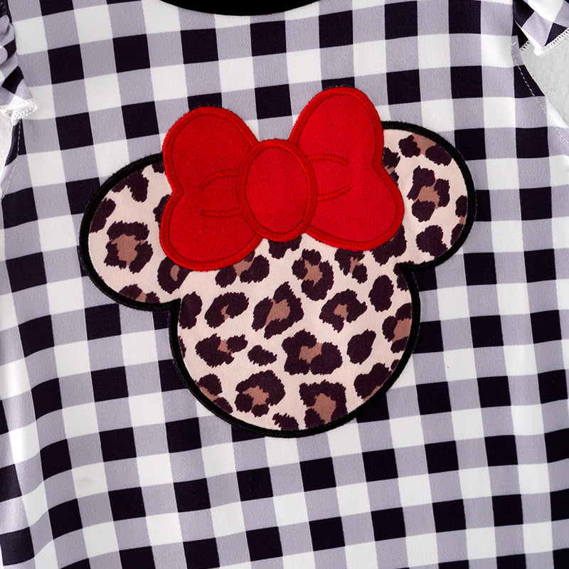 （In Stock）Toddler Girls Spring and Summer Cartoon Applique Romper