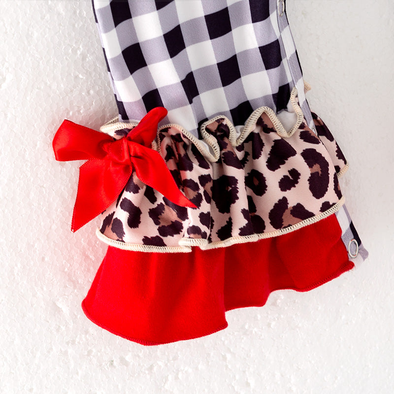 （In Stock）Toddler Girls Spring and Summer Cartoon Applique Romper