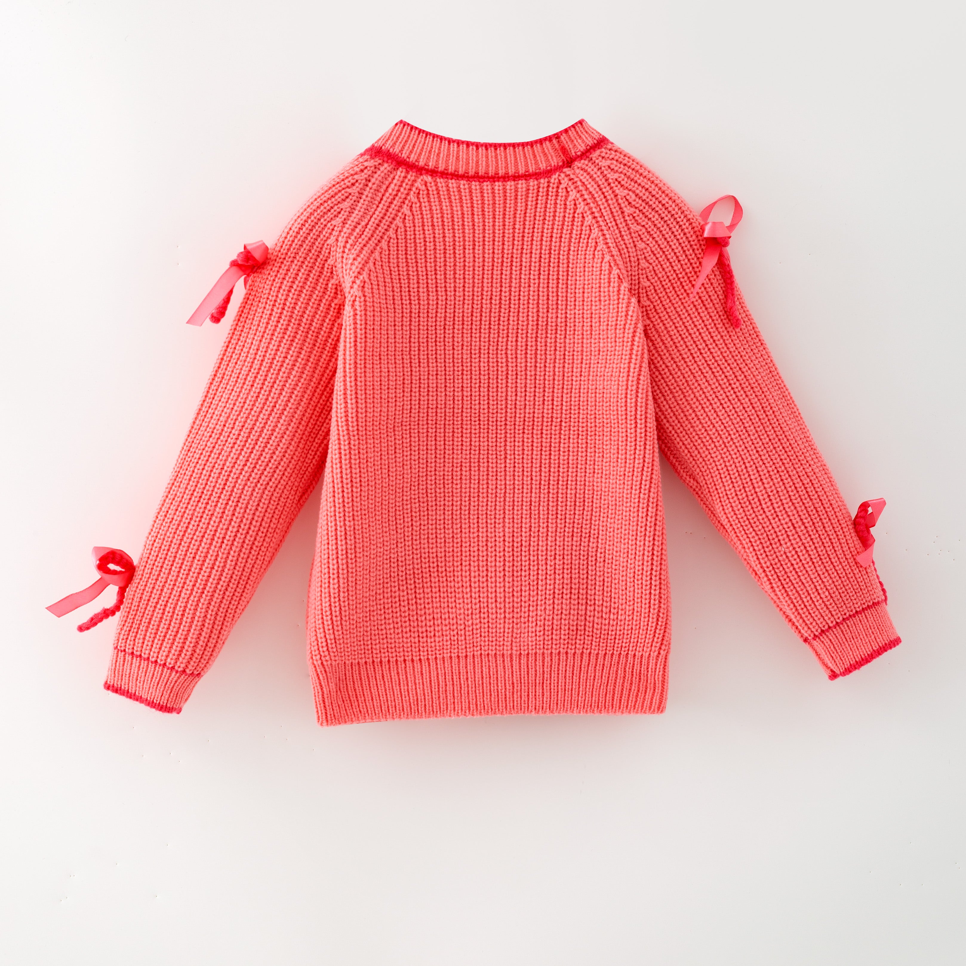 （In Stock）Girls Christmas Santa Claus Chenille Patches Cardigan Jacket