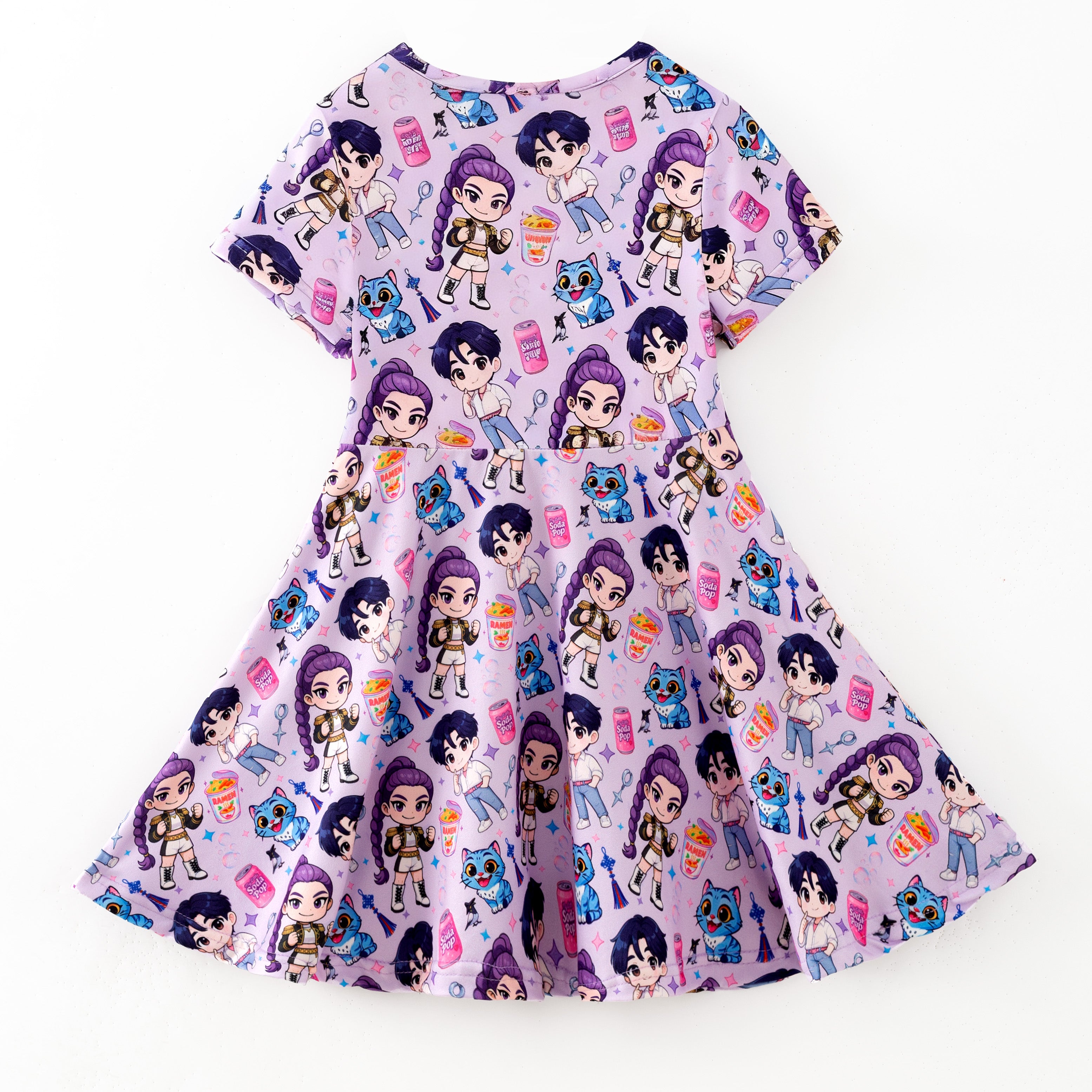 （Pre Order,Prepack Zone）Girls Movie Character Print Dress（Mix Size）
