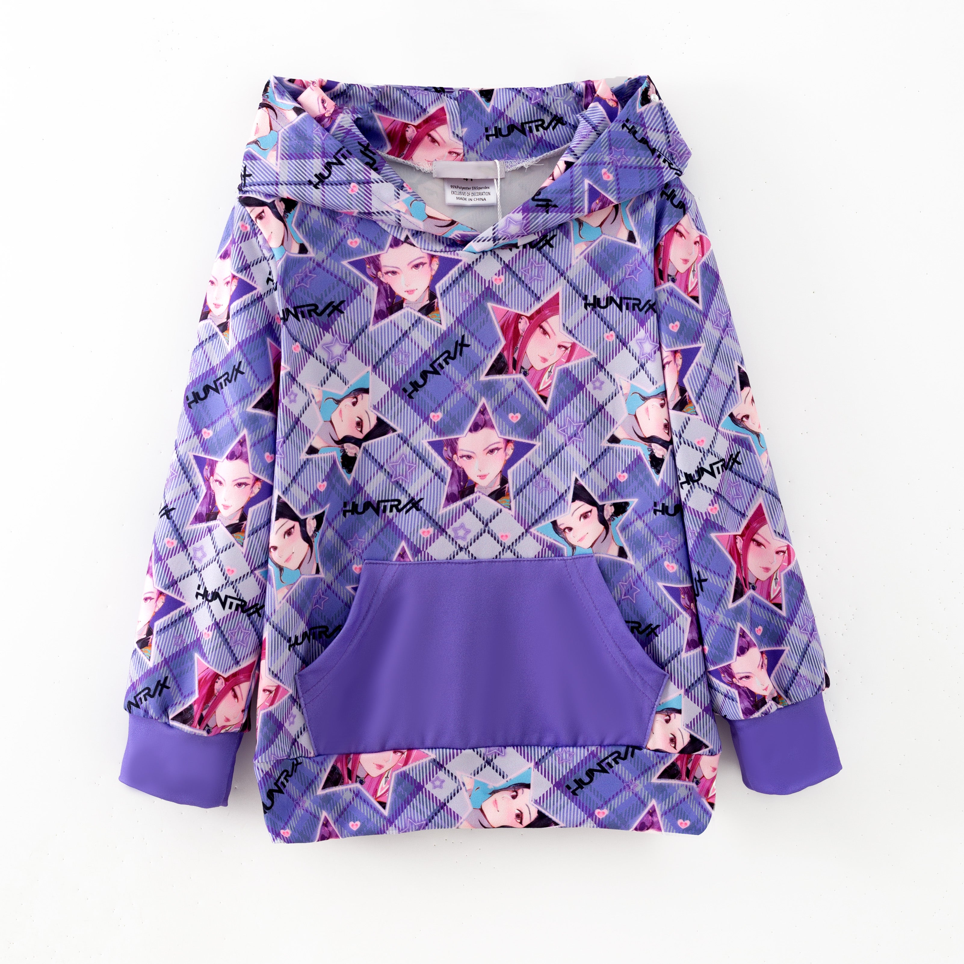 （Pre Order,Prepack Zone）Girls Movie Character Print Hoodie（Mix Size）