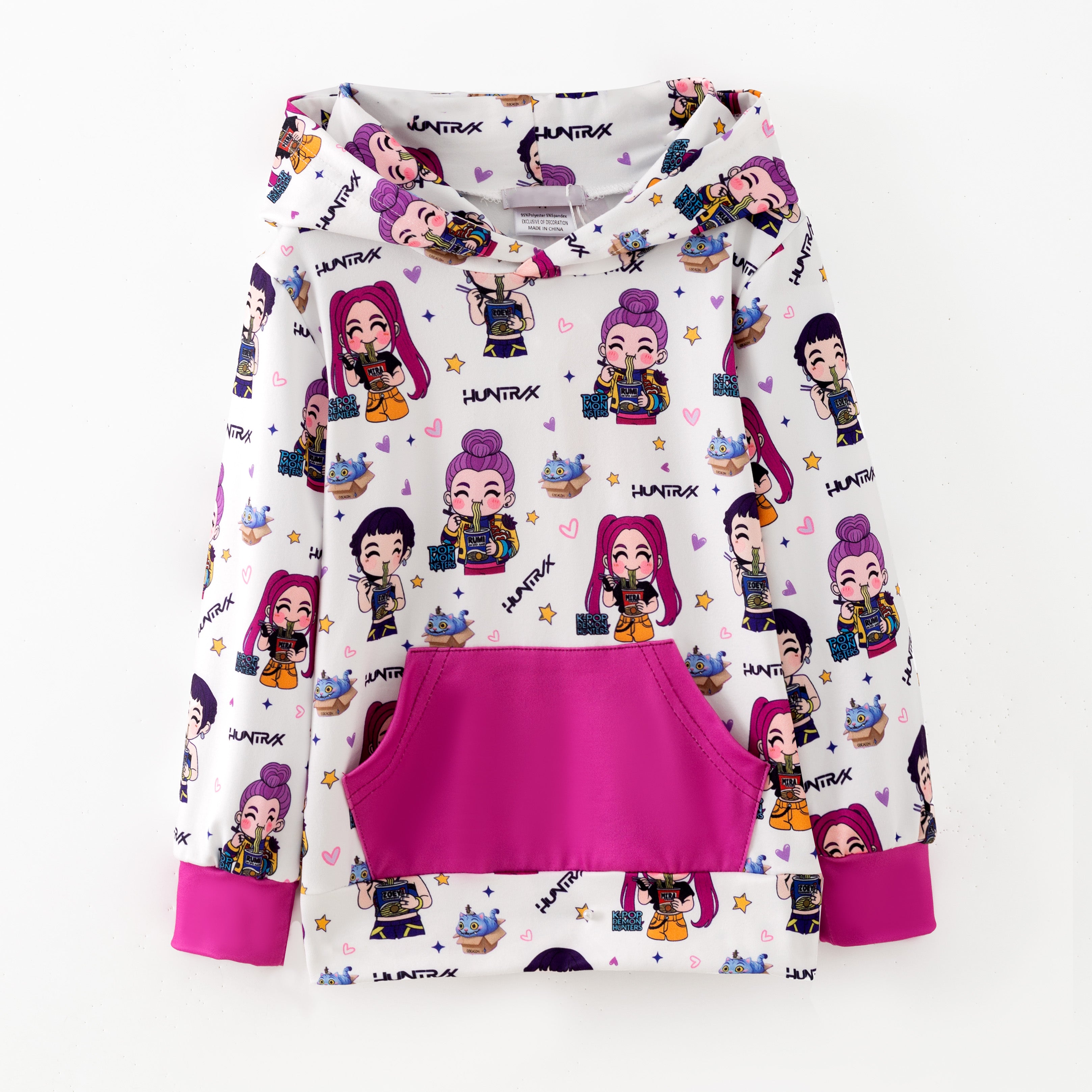 （Pre Order,Prepack Zone）Girls Movie Character Print Hoodie（Mix Size）