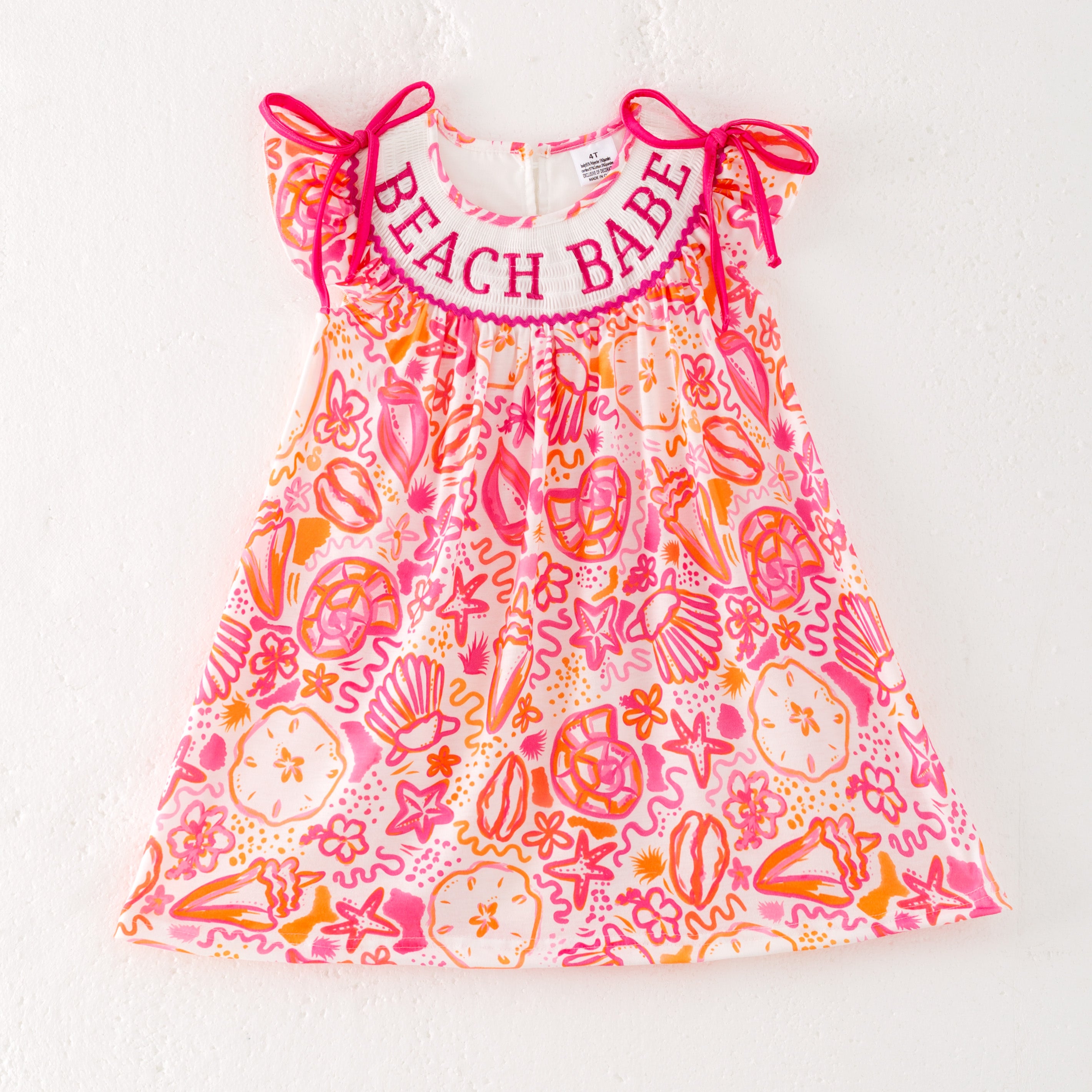 （Pre Order）Sisters Spring and Summer Embroidery Smocked Dress,Romper＆Shorts Set
