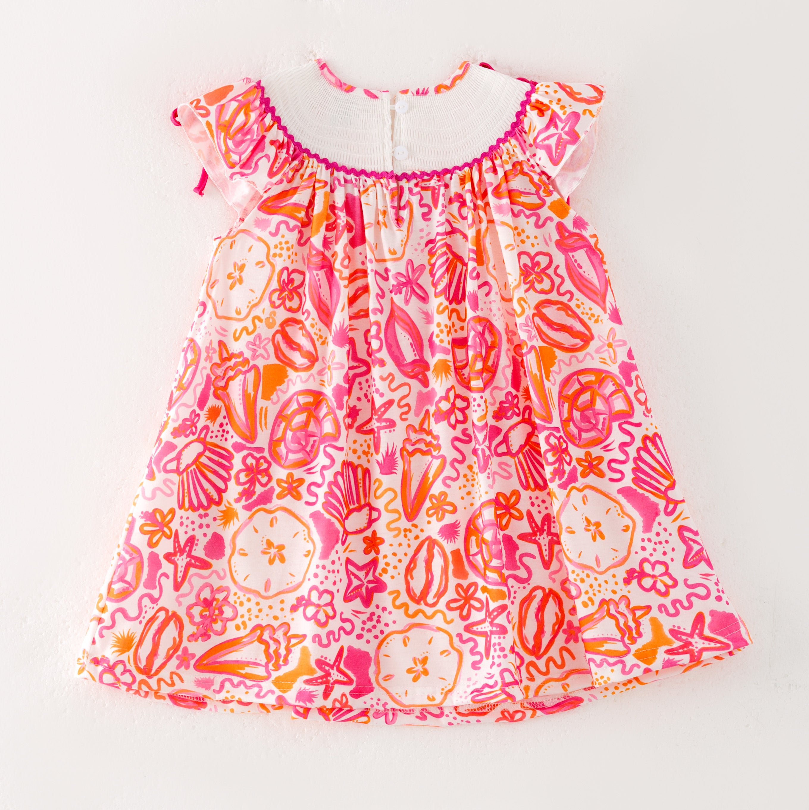 （Pre Order）Sisters Spring and Summer Embroidery Smocked Dress,Romper＆Shorts Set