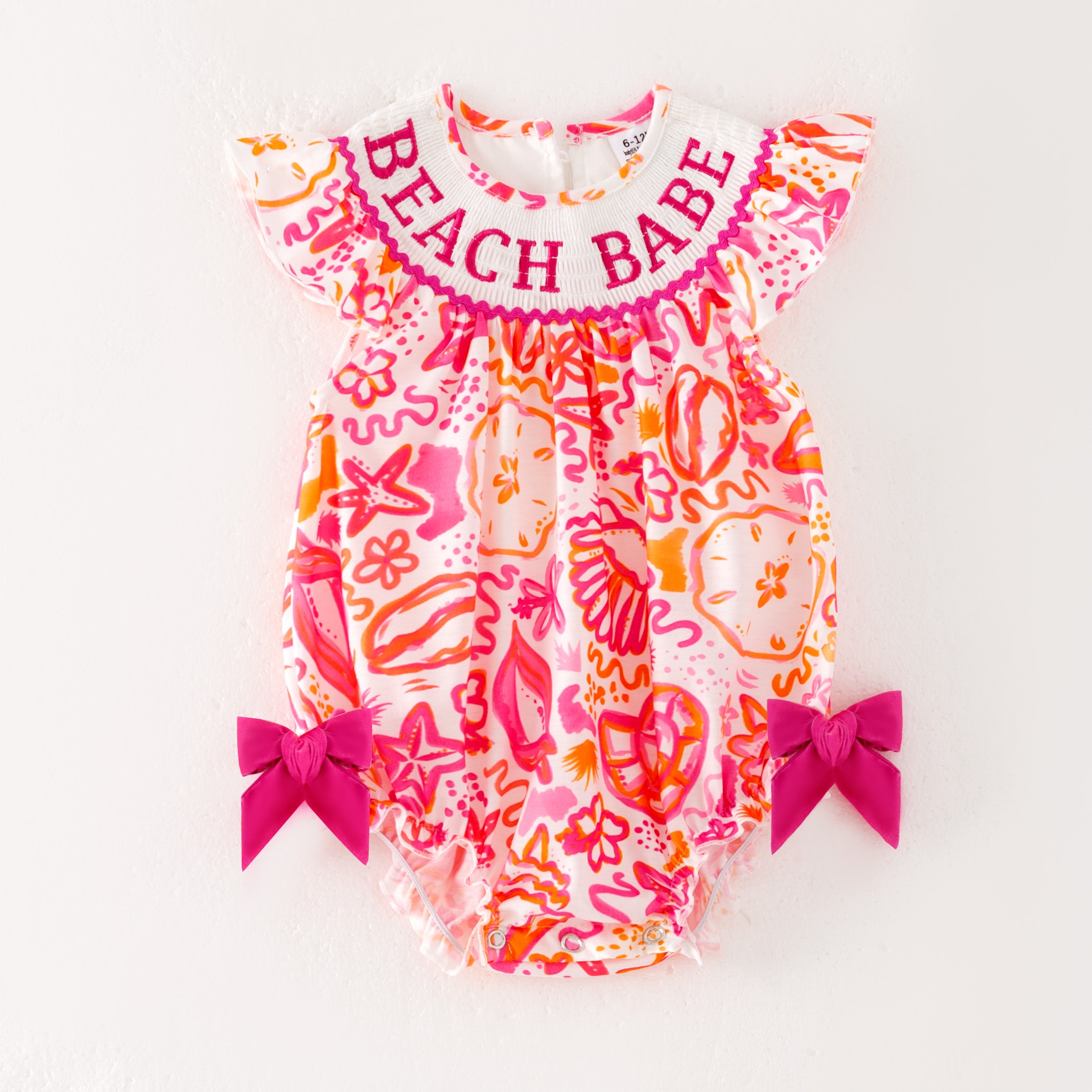 （Pre Order）Sisters Spring and Summer Embroidery Smocked Dress,Romper＆Shorts Set