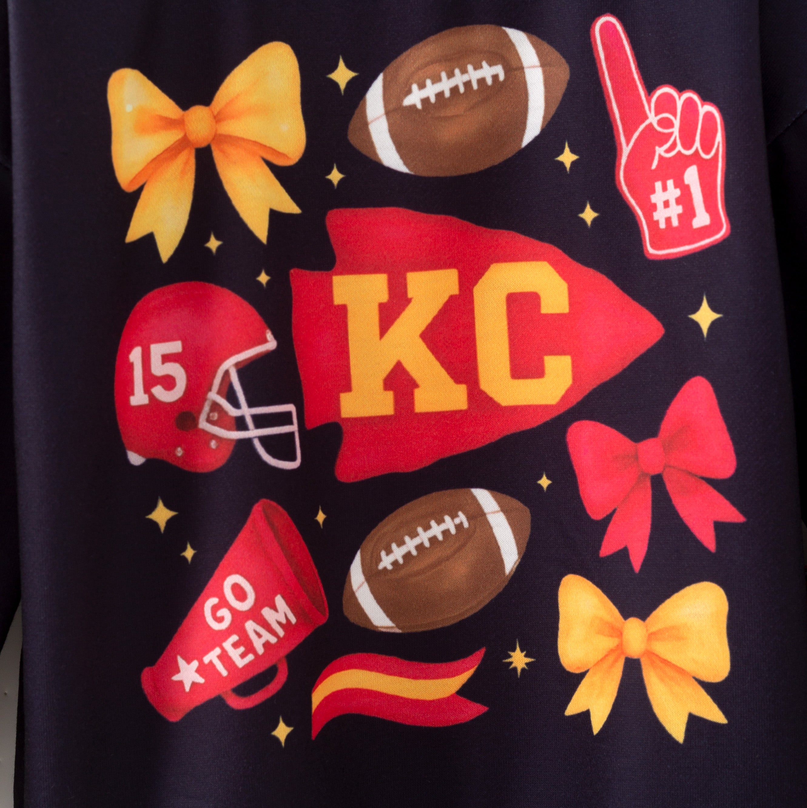 （Pre Order,Prepack Zone）Family Football Print Top,Set&Romper（Mix Size）