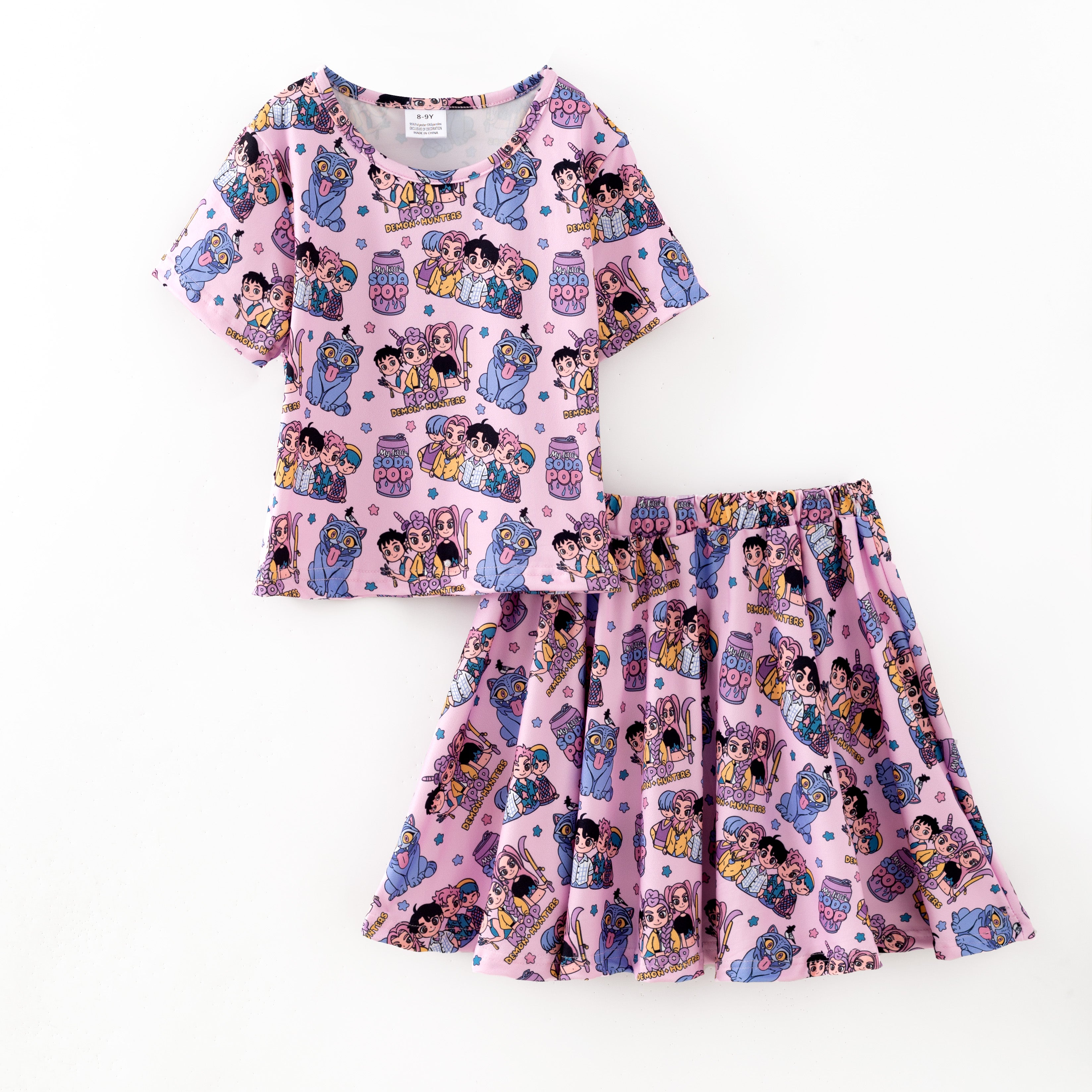 （Pre Order,Prepack Zone）Girls Movie Character Print Dress&Set（Mix Size）