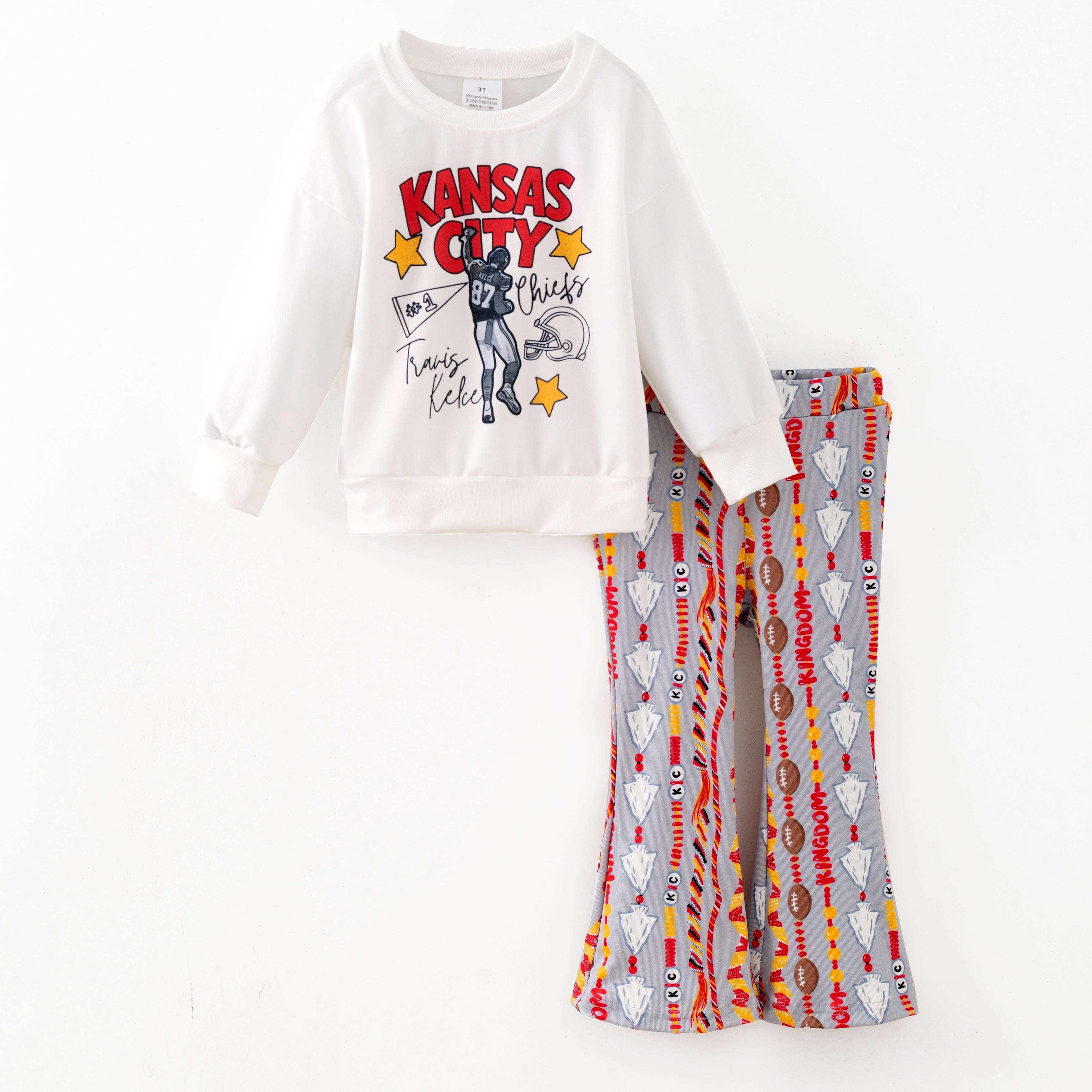 （Pre Order,Prepack Zone）Family Football Print Top,Set&Romper（Mix Size）