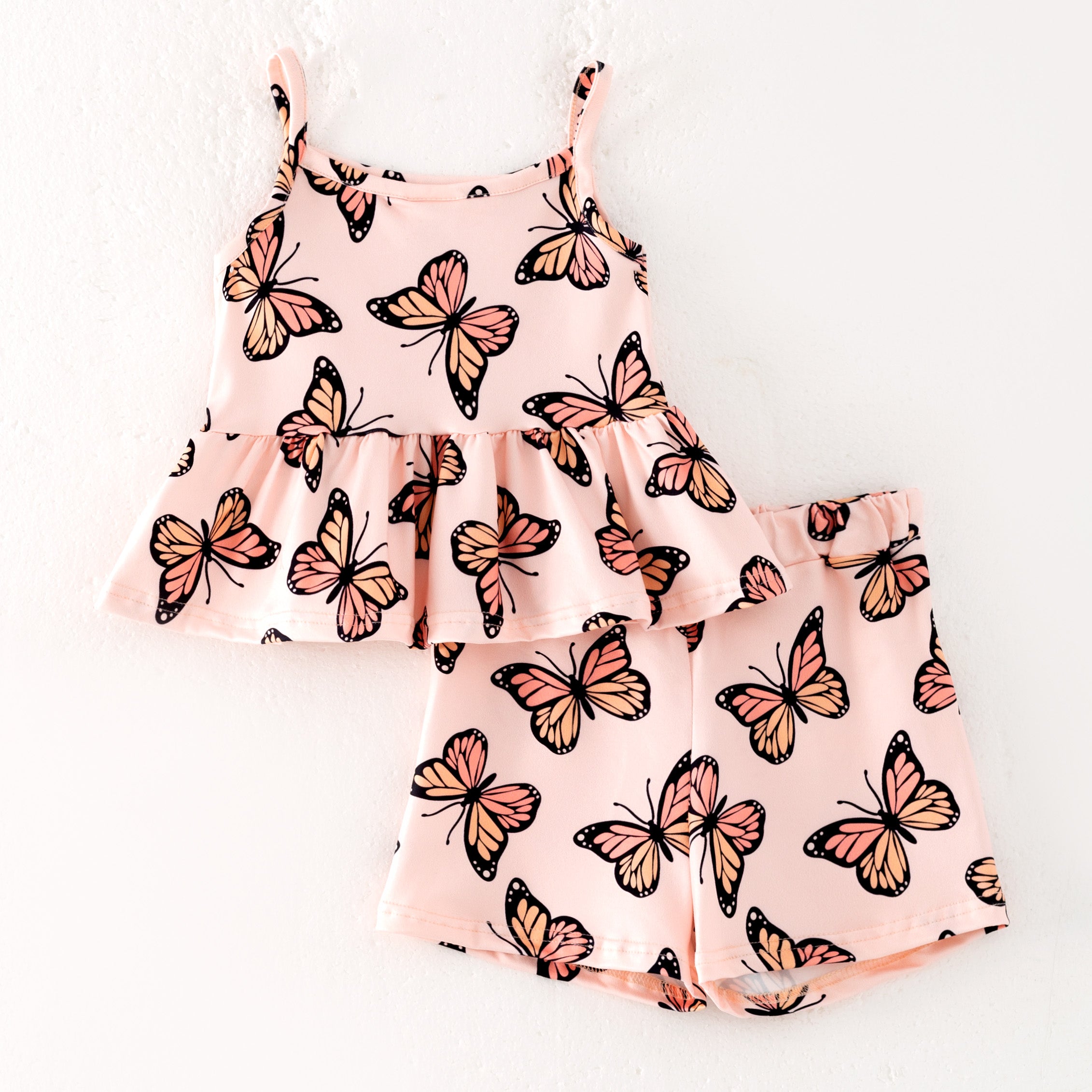 （Pre Order）Girls Summer Floral Print Short Set