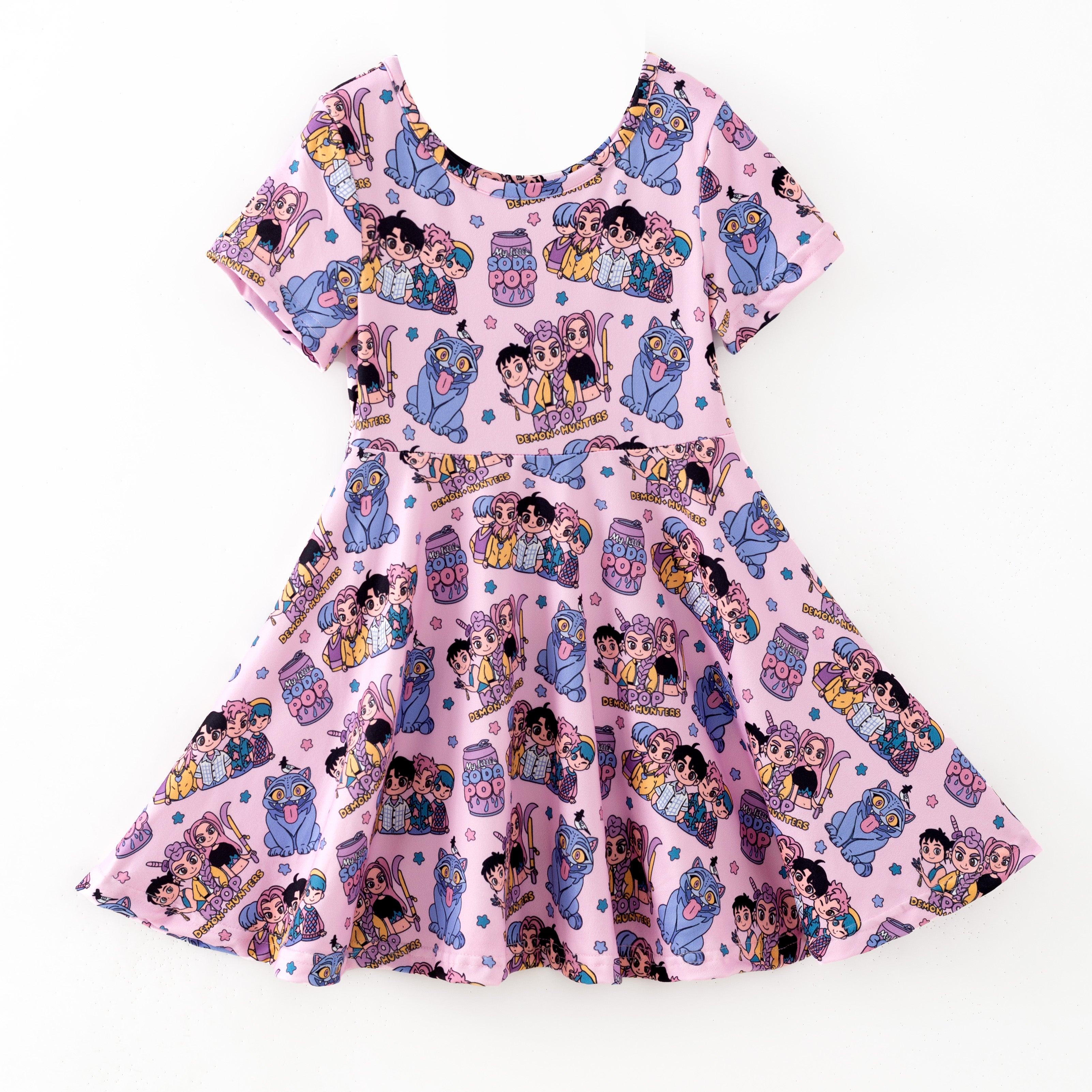 （Pre Order,Prepack Zone）Girls Movie Character Print Dress&Set（Mix Size）