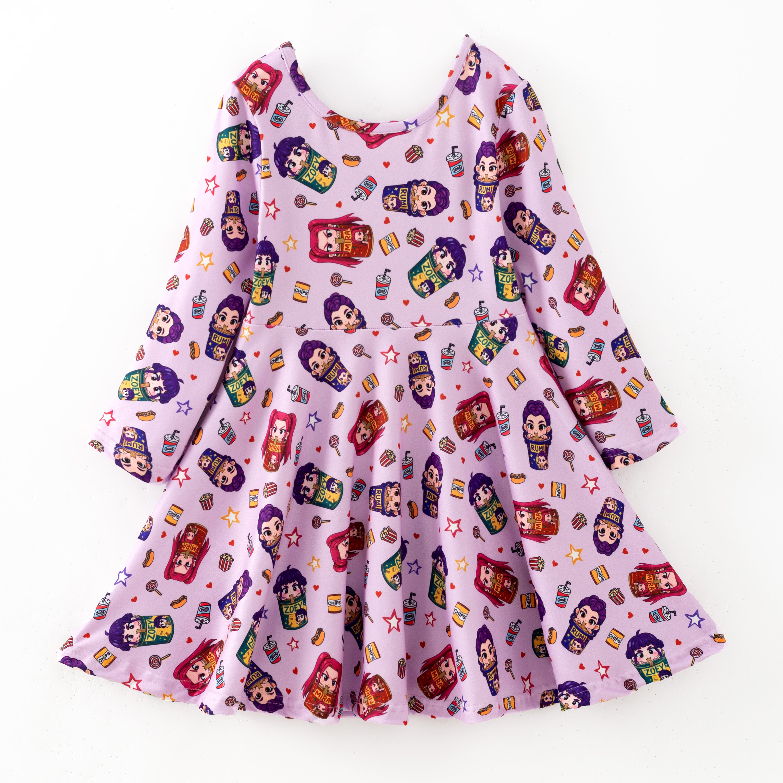 （Pre Order,Prepack Zone）Girls Movie Character Print Dress（Mix Size）