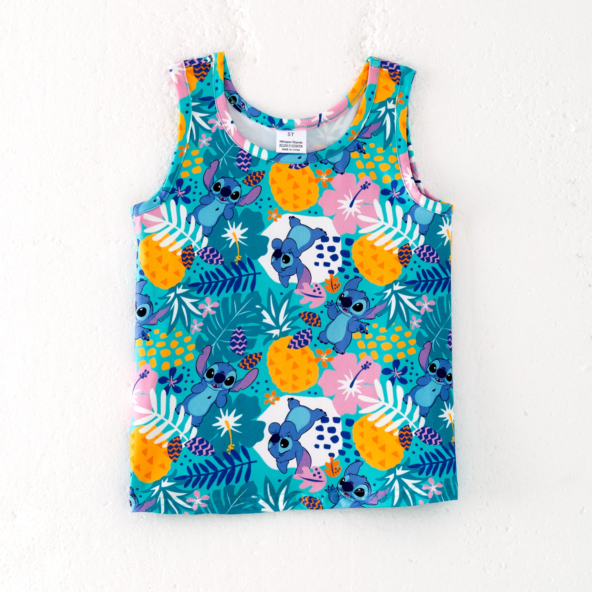 （Pre Order）Siblings Spring and Summer Cartoon Print Dress,Top and Set