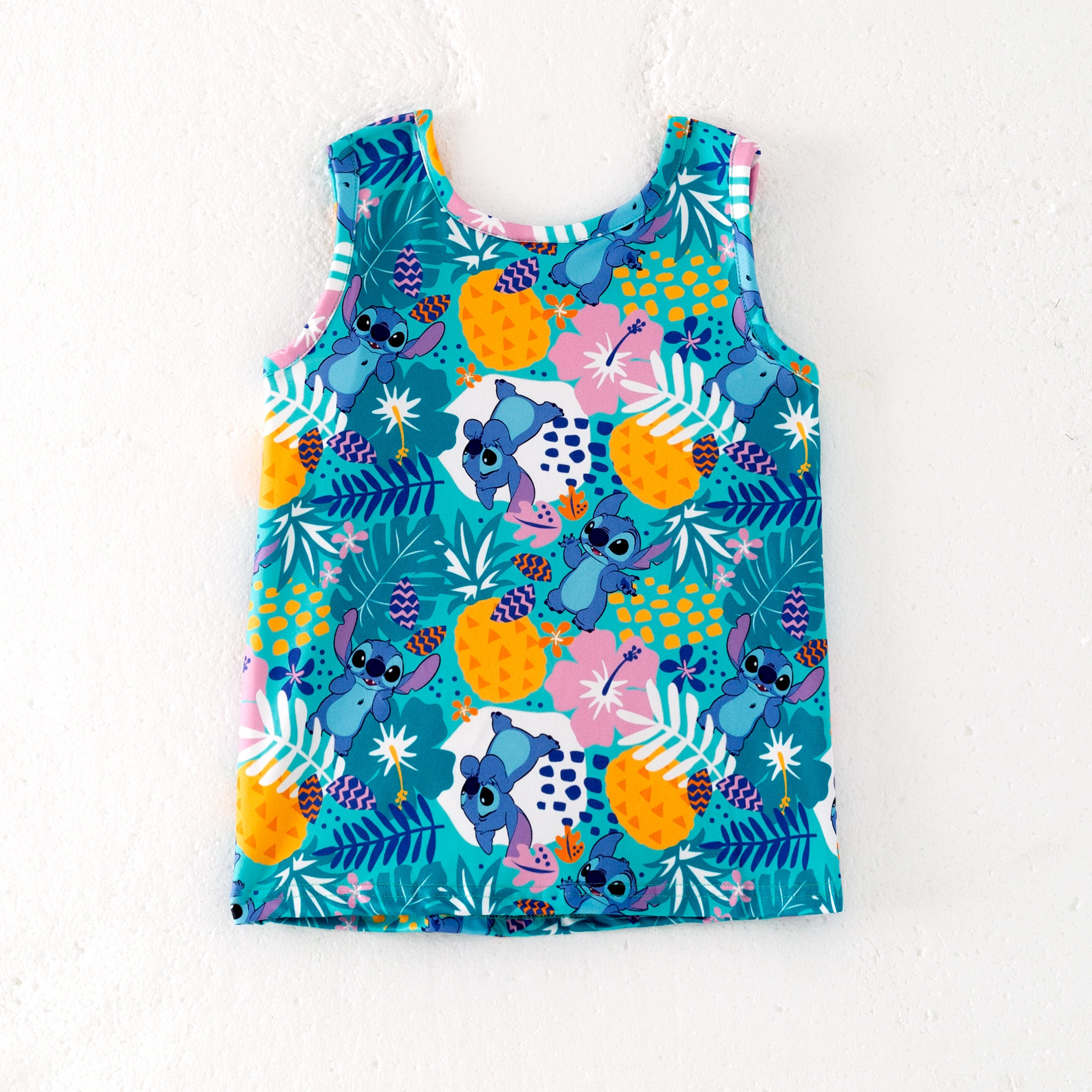 （Pre Order）Siblings Spring and Summer Cartoon Print Dress,Top and Set