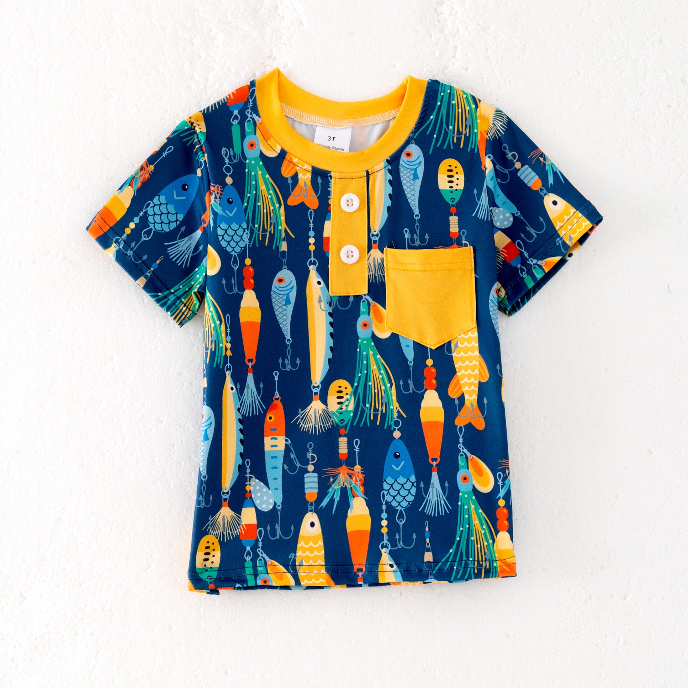 （Pre Order）Boys Summer Seaside Print Top