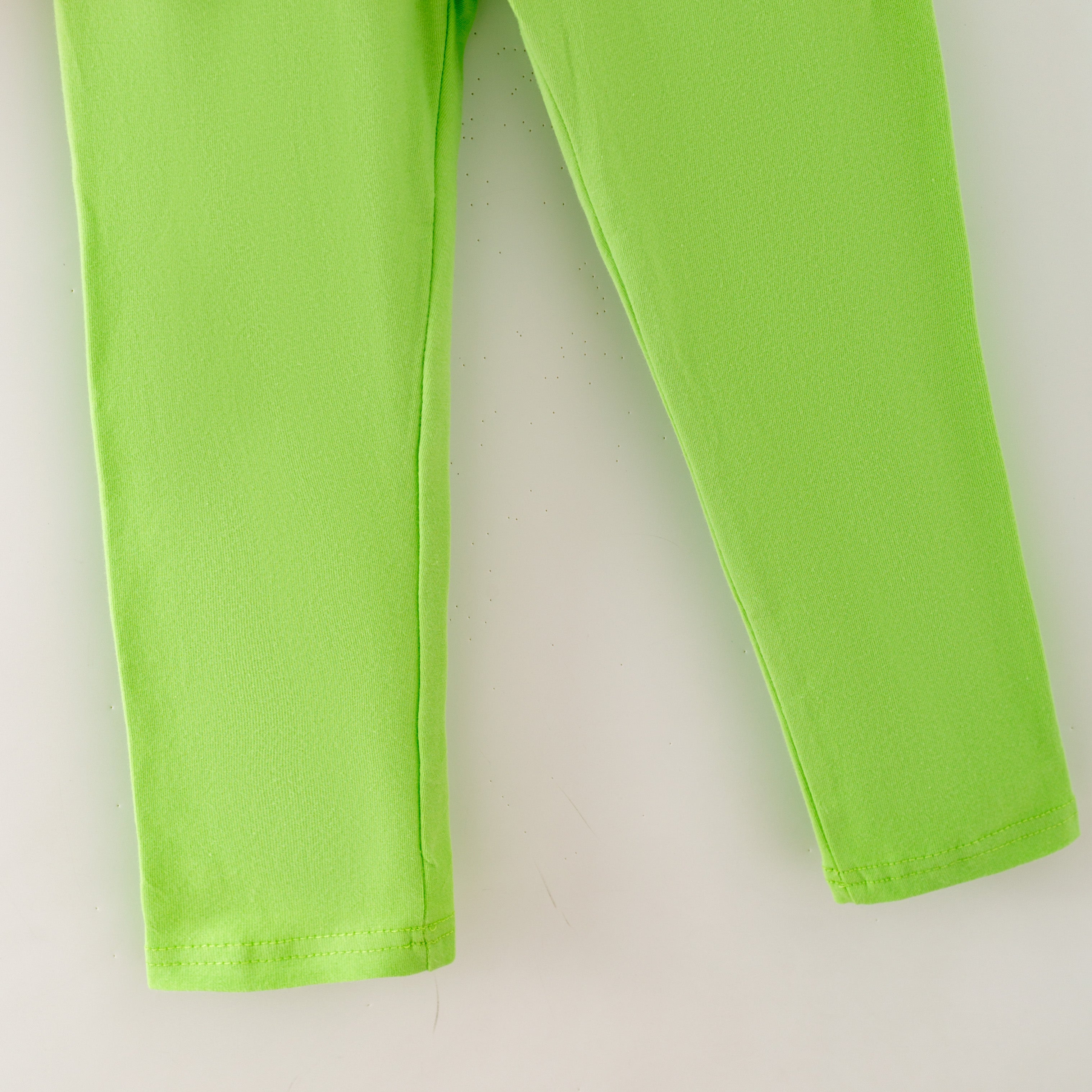 （In Stock）Girls St. Patrick's Day Shamrock Embroidery Cotton Outfit Set