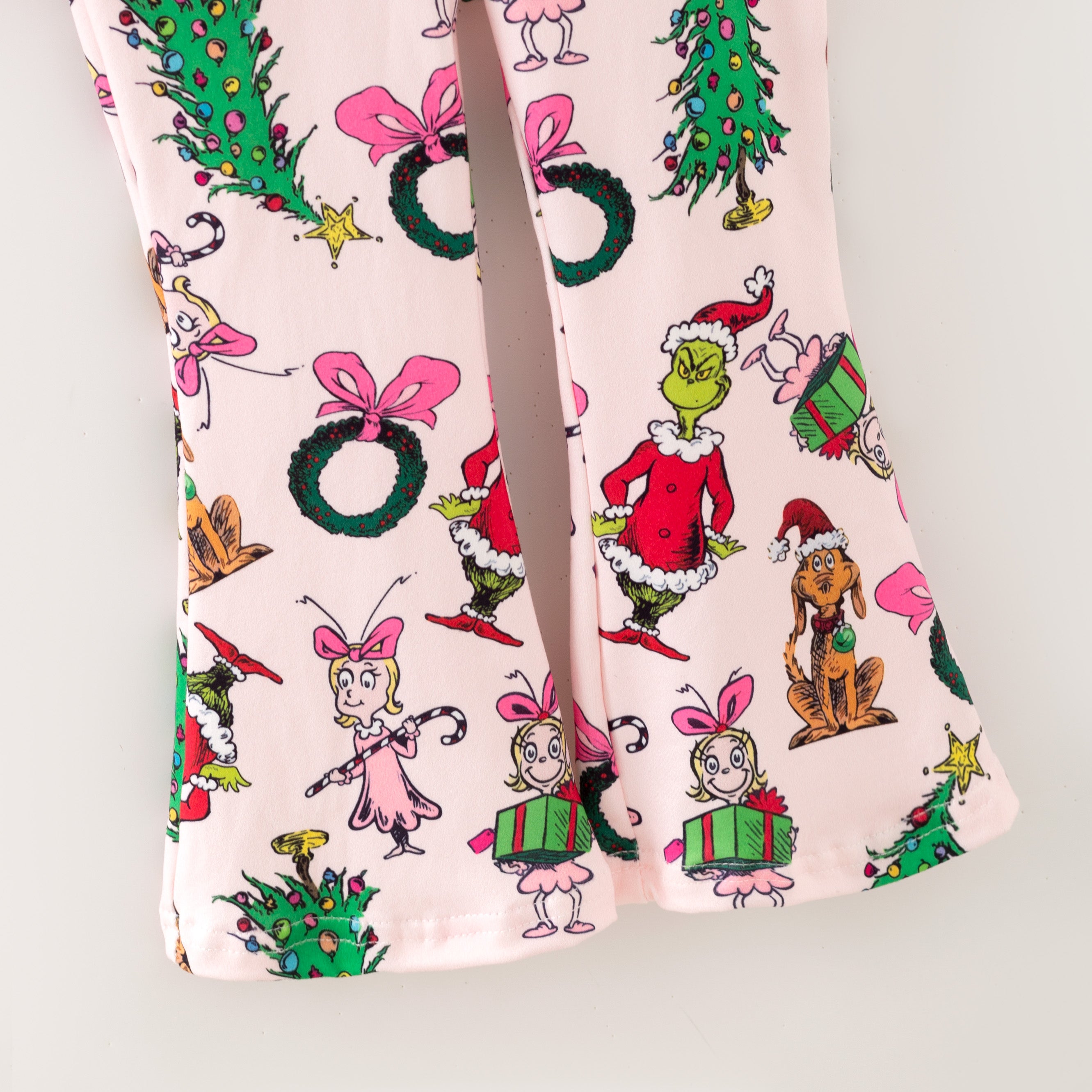 （Pre Order,Prepack Zone）Girls Christmas Cartoon Print Pajamas（Mix Size）