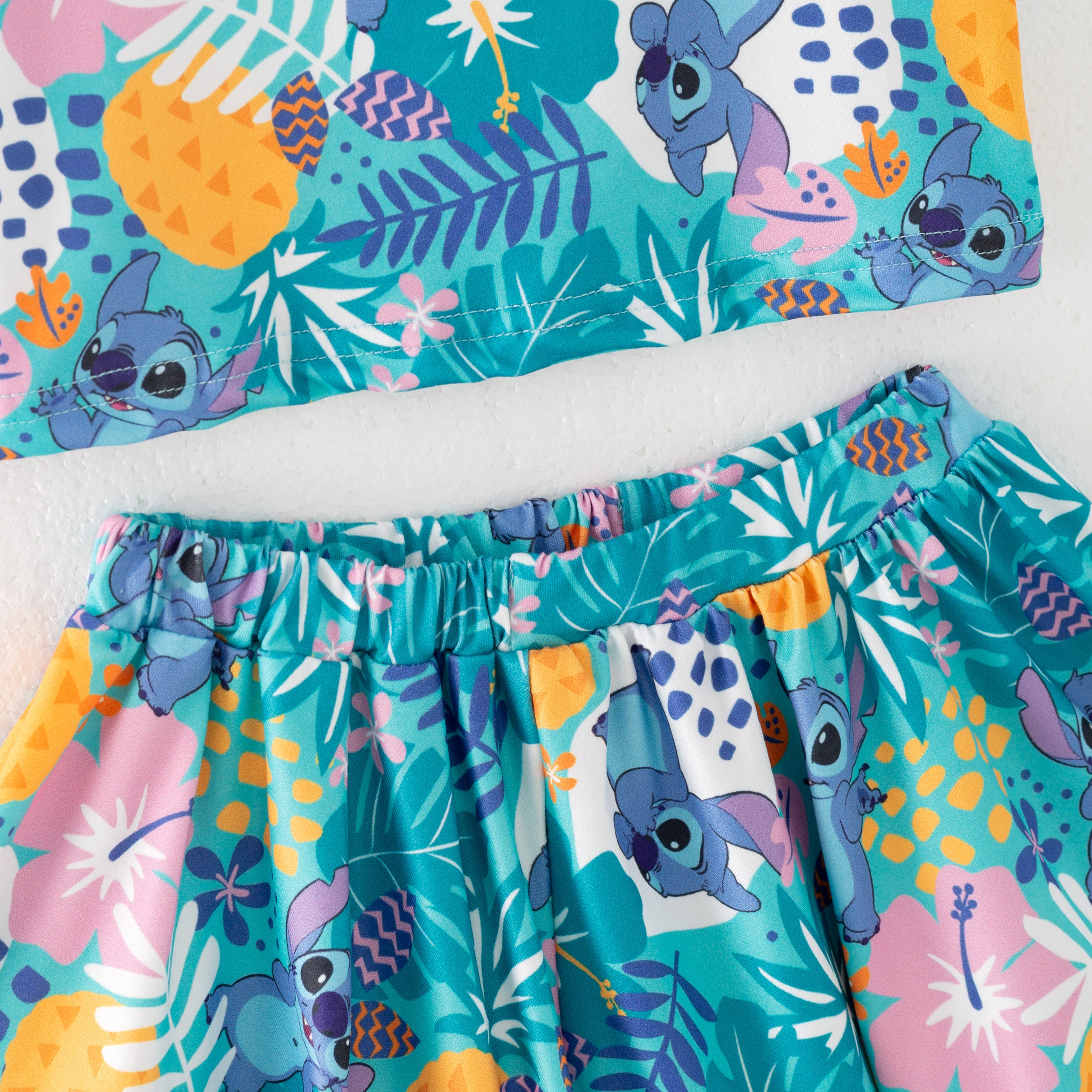 （Pre Order）Siblings Spring and Summer Cartoon Print Dress,Top and Set
