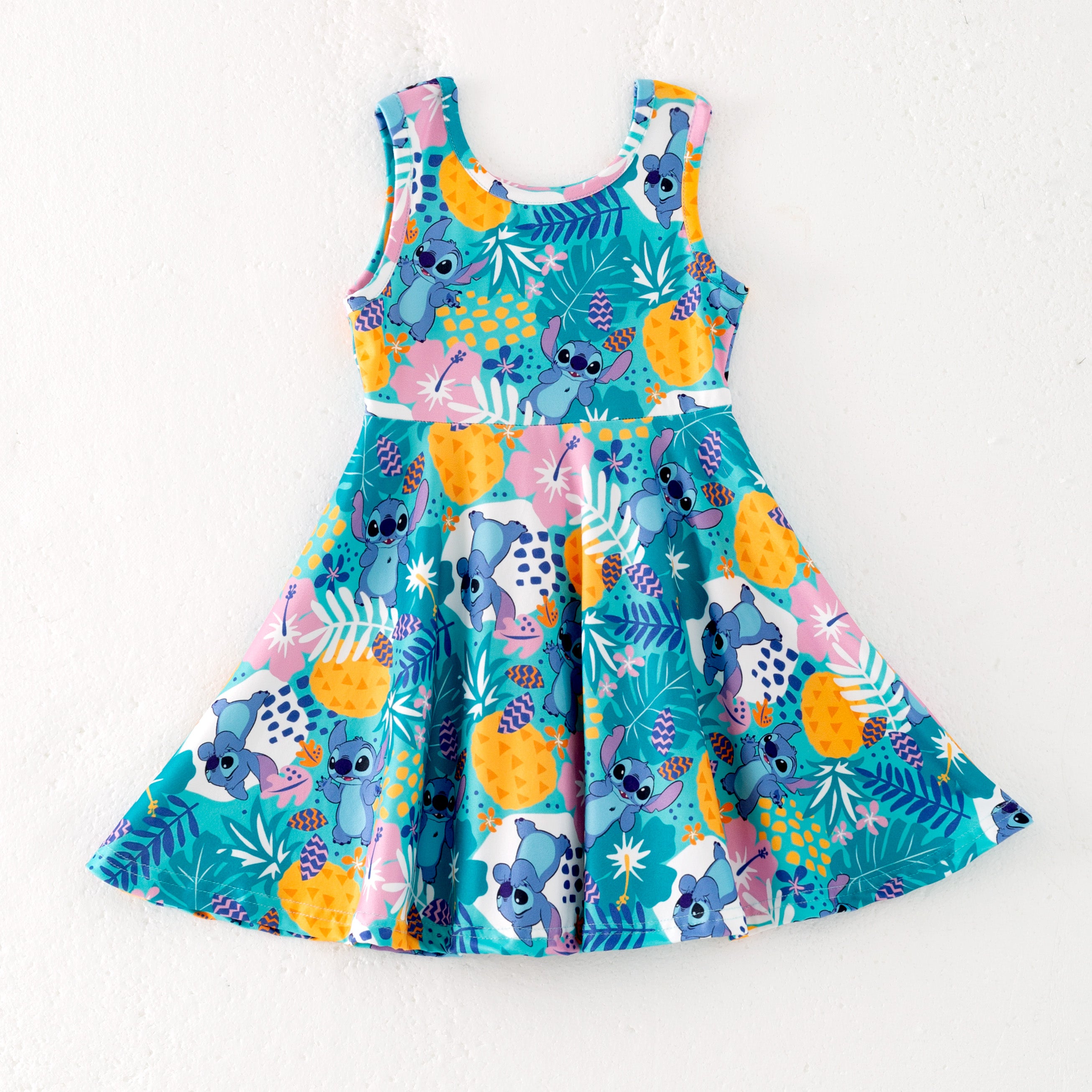 （Pre Order）Siblings Spring and Summer Cartoon Print Dress,Top and Set
