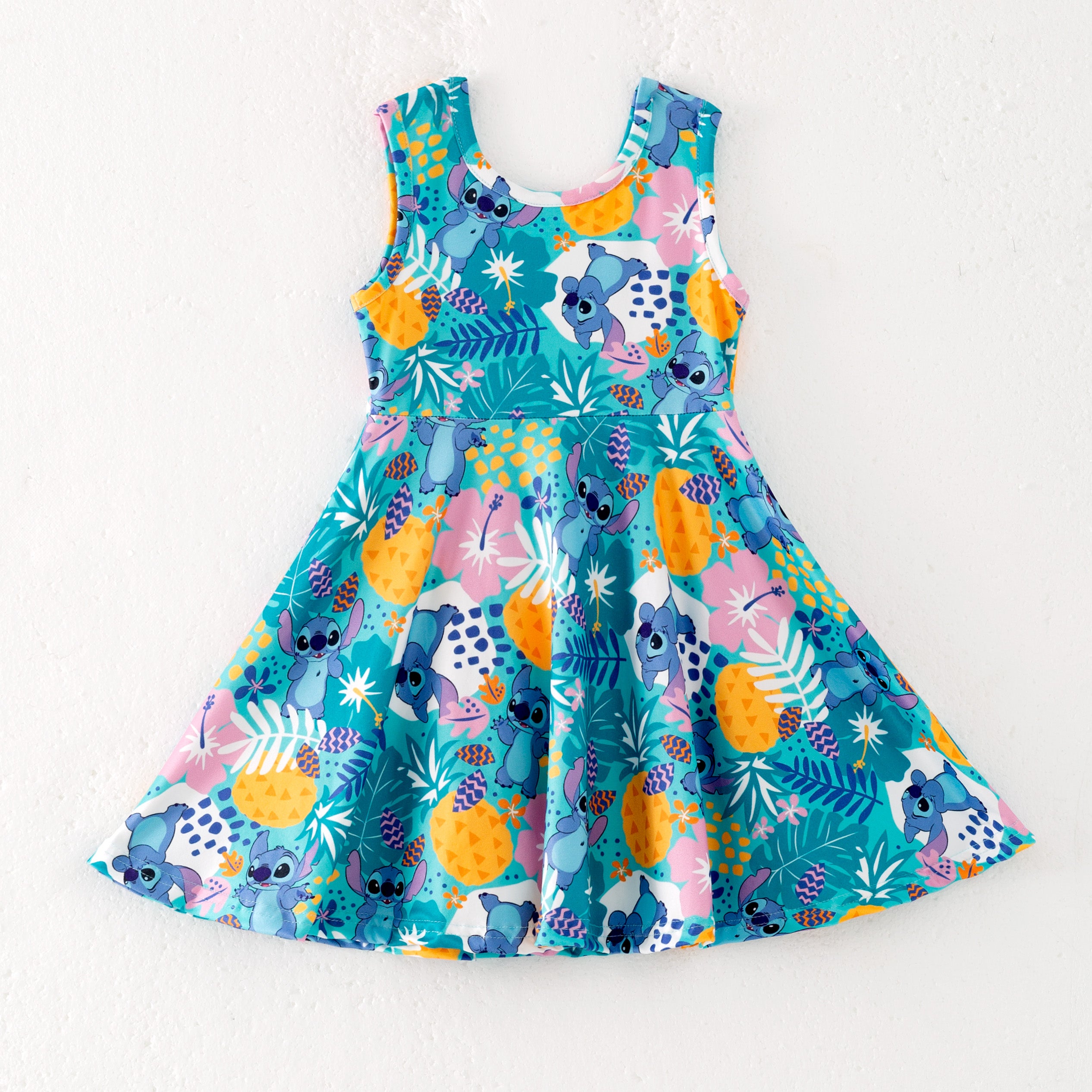 （Pre Order）Siblings Spring and Summer Cartoon Print Dress,Top and Set