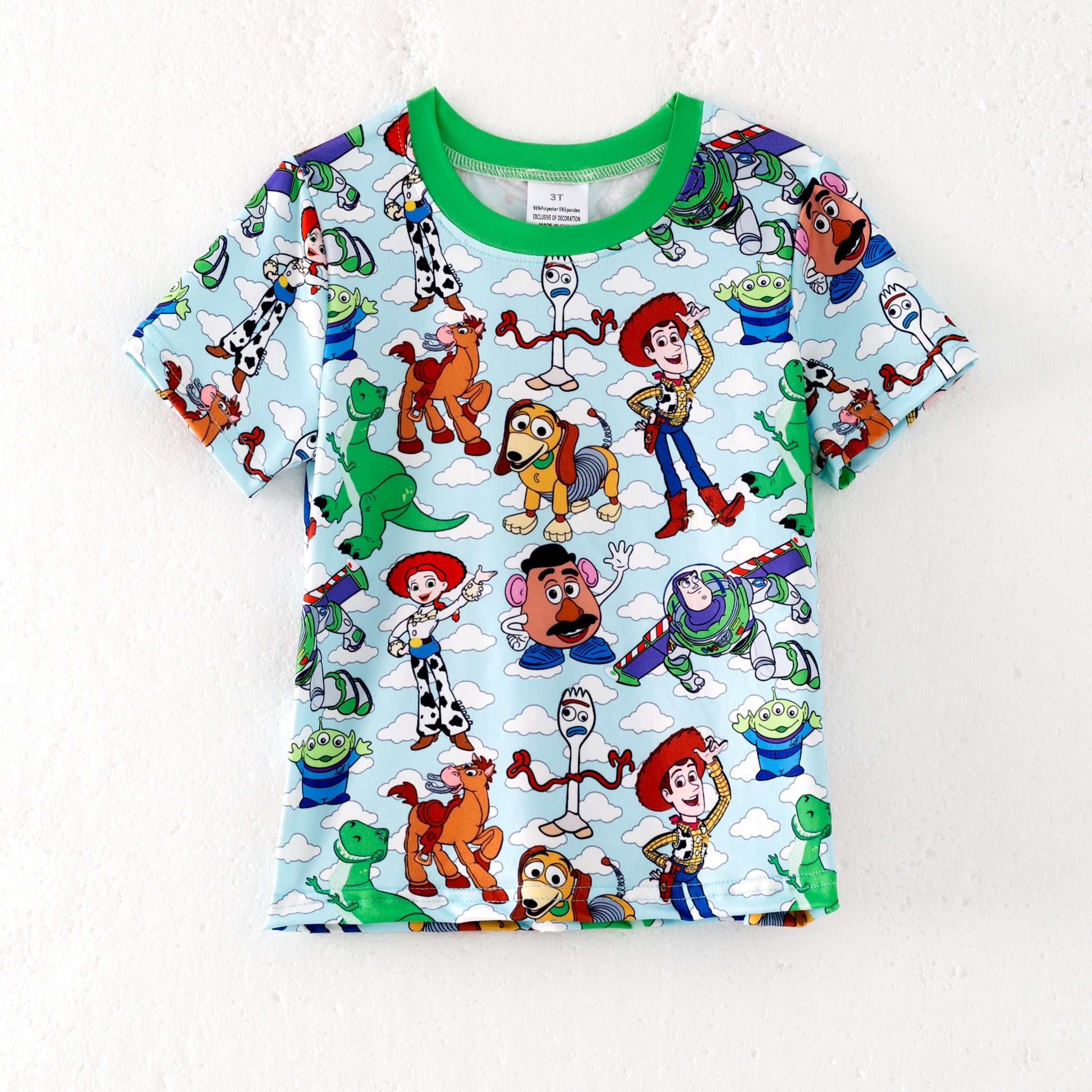 （Pre Order）Family Spring and Summer Cartoon Print Dress＆Top