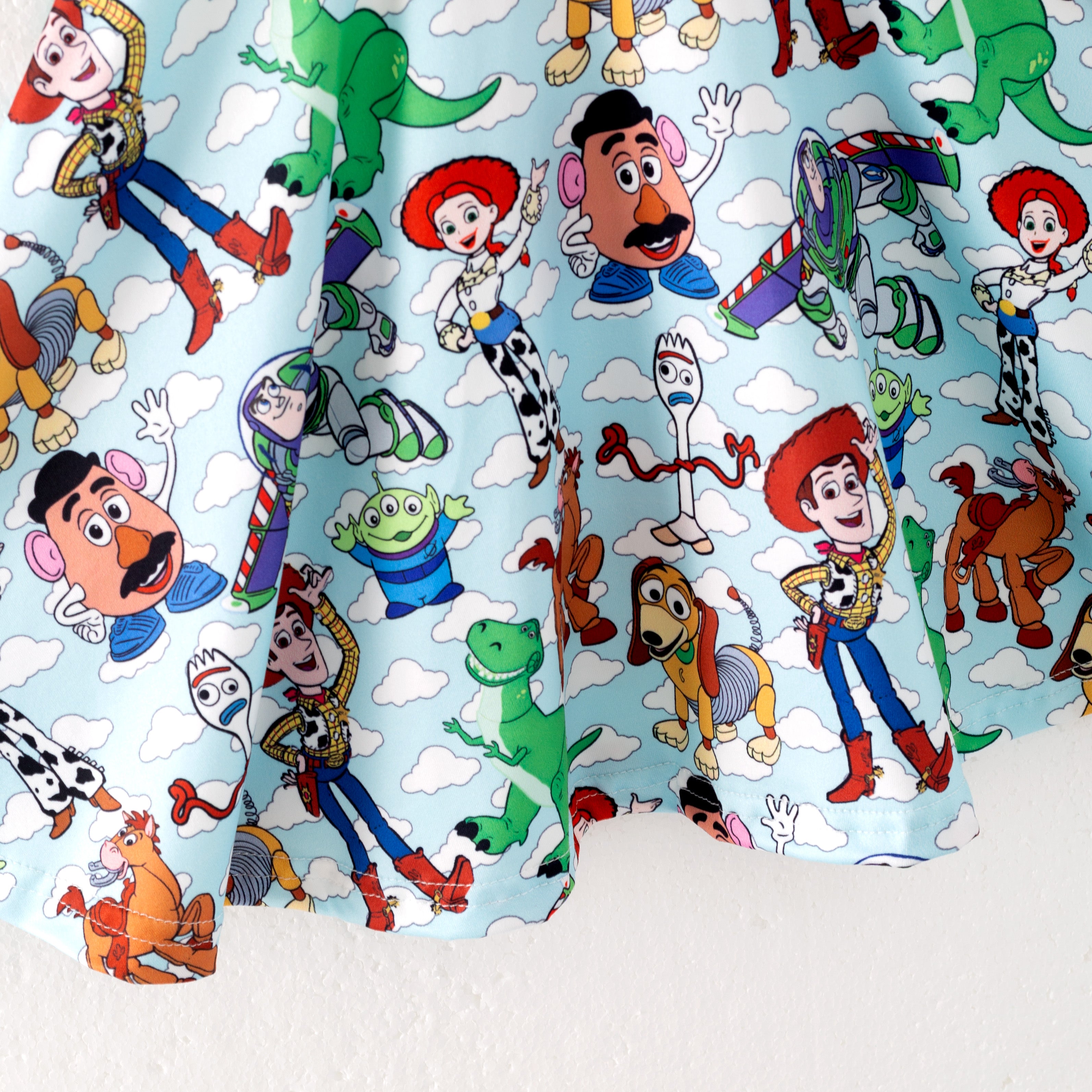 （Pre Order）Family Spring and Summer Cartoon Print Dress＆Top