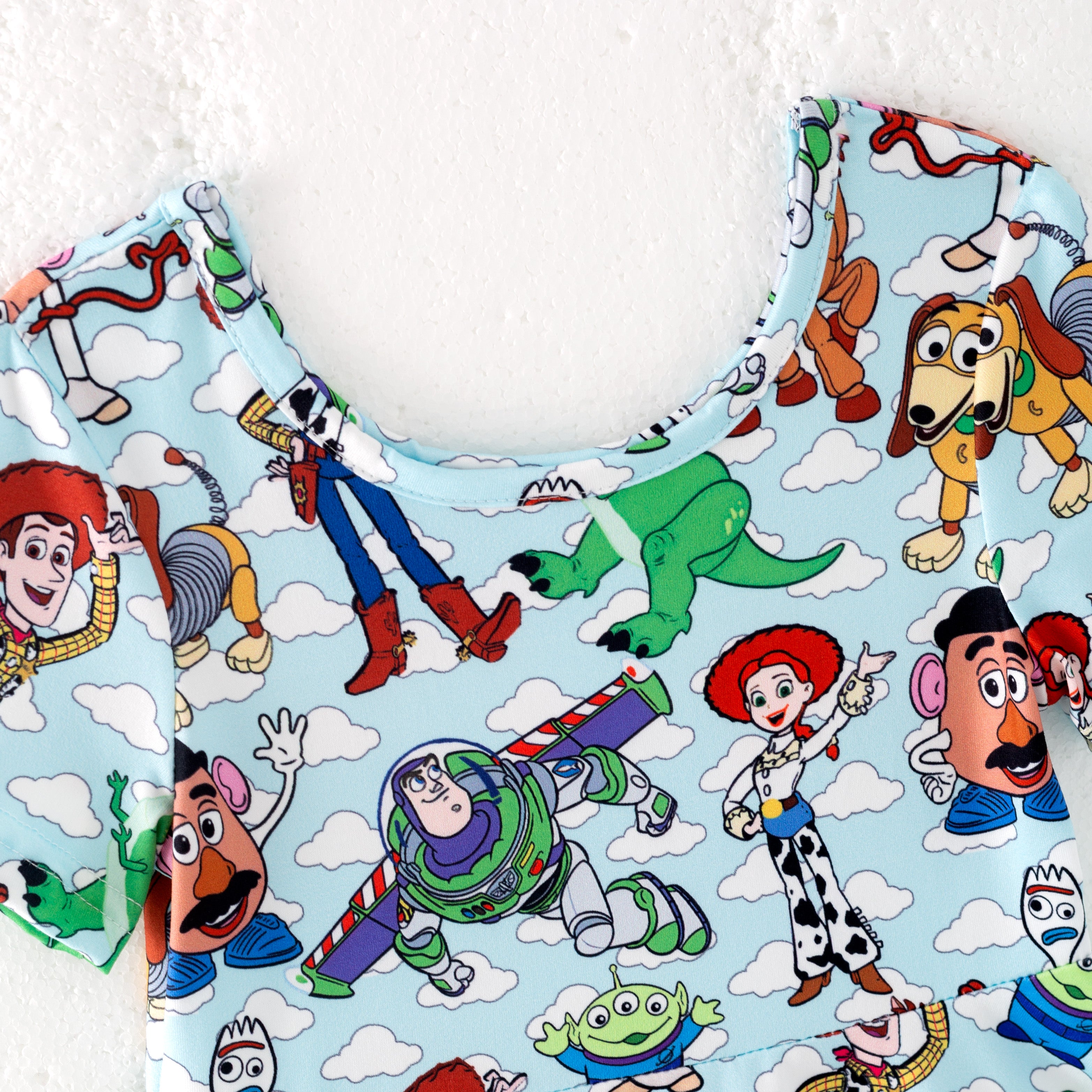（Pre Order）Family Spring and Summer Cartoon Print Dress＆Top