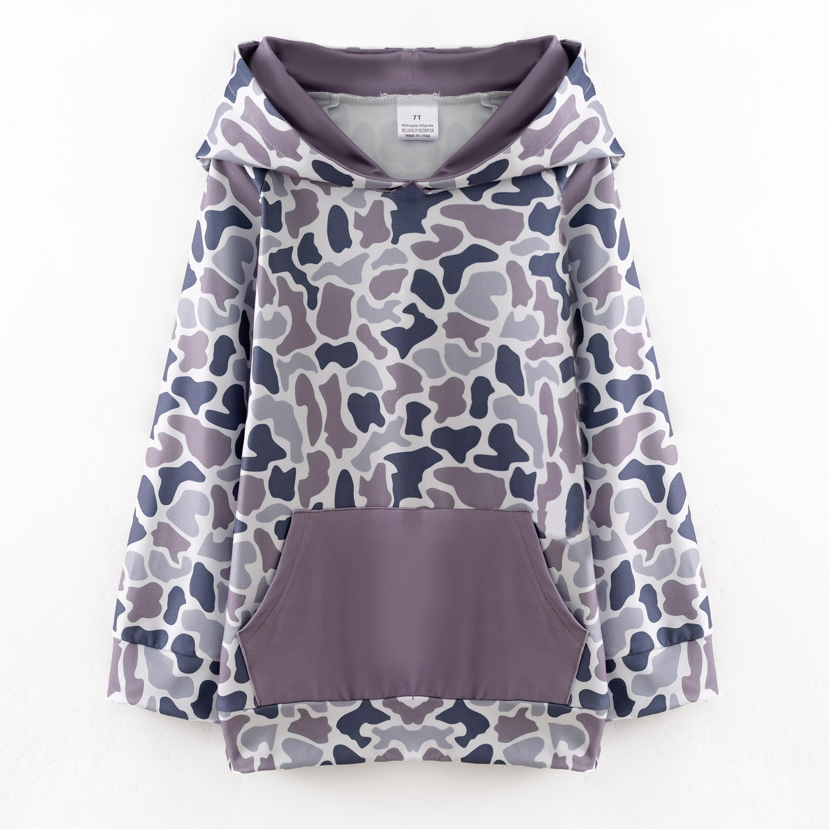 （Pre Order,Prepack Zone）Boys Fall Camouflage Print Hoodie（Mix Size）