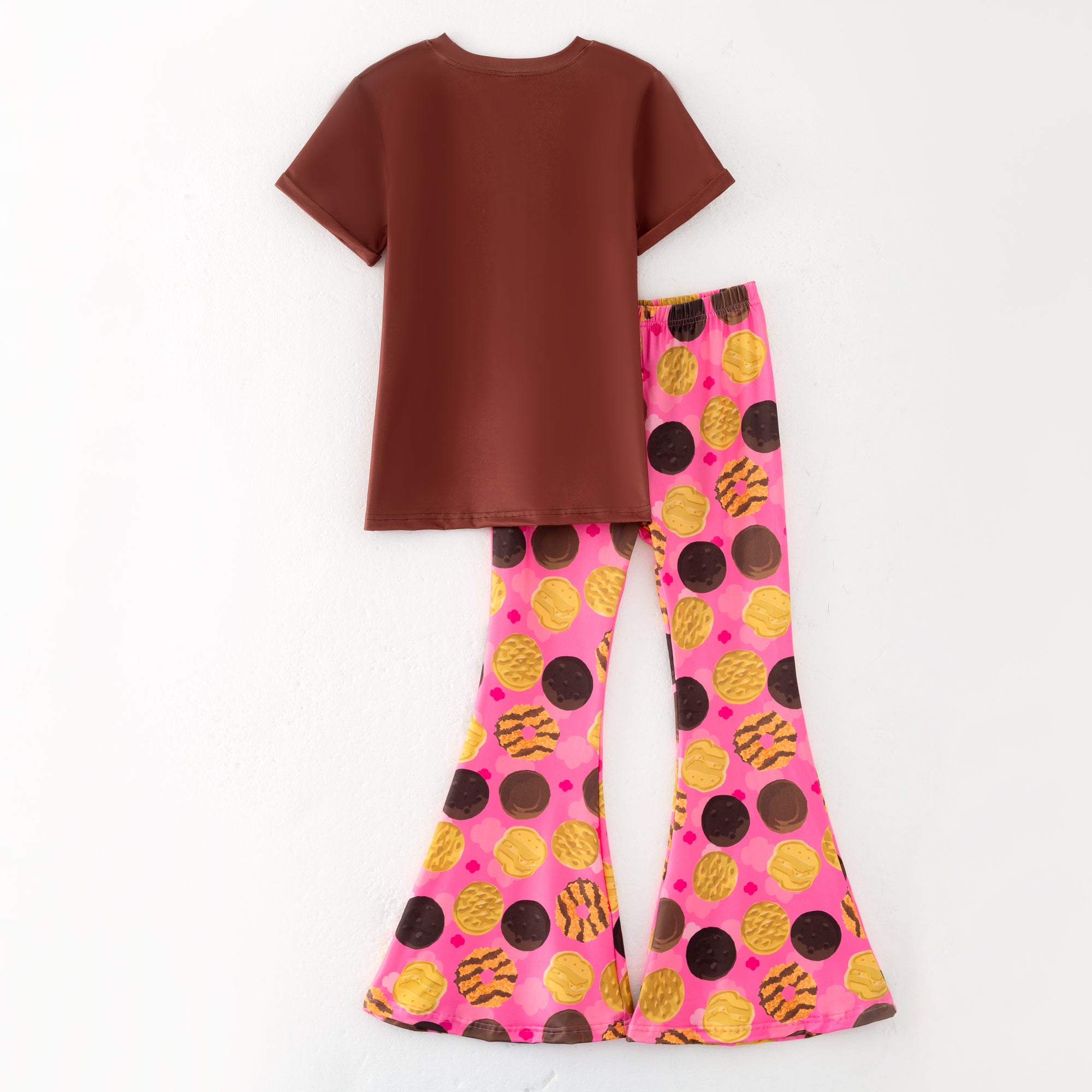 （Pre Order）Girls Scout Cookie Print Outfit Set