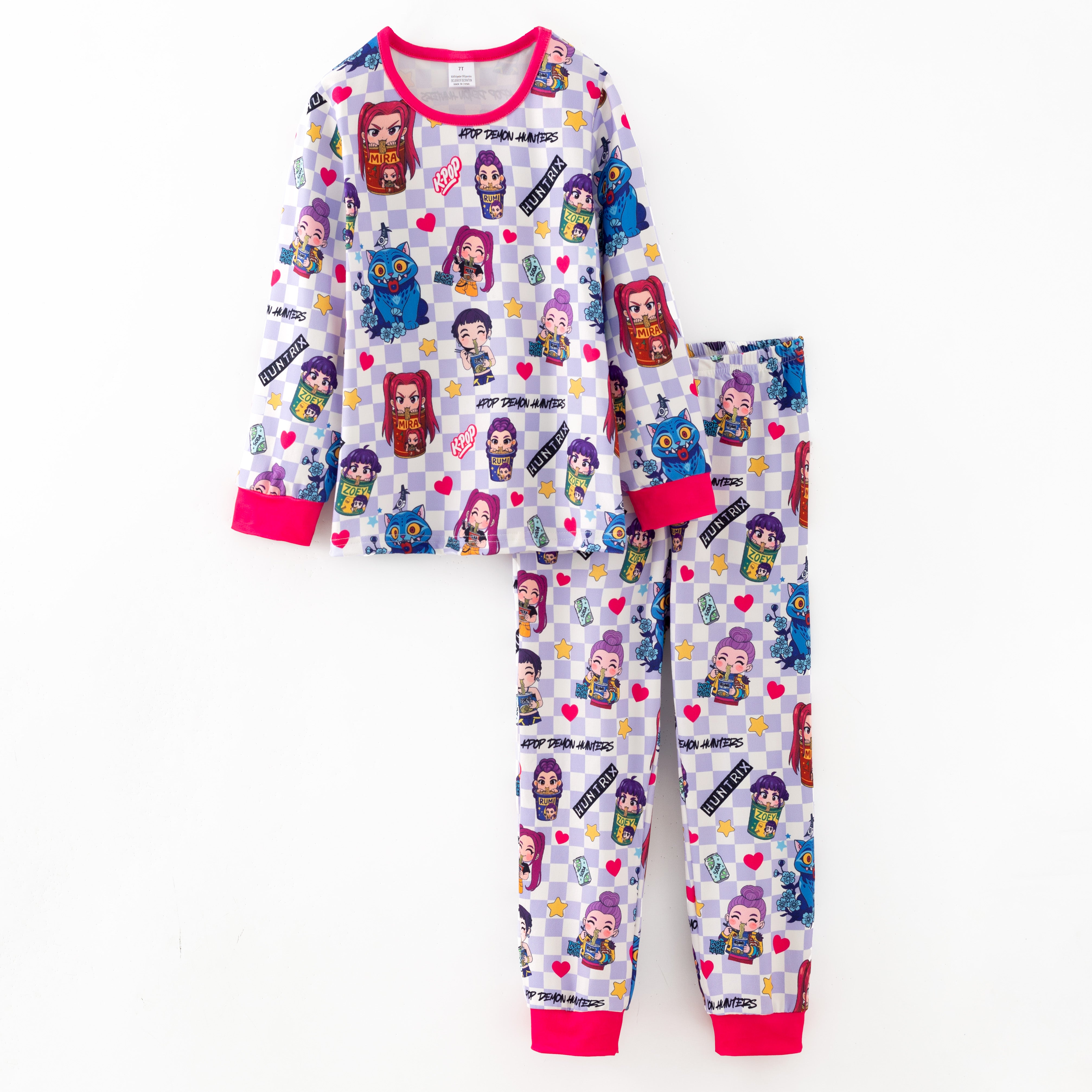 （Pre Order,Prepack Zone）Girls Movie Character Print Pajamas（Mix Size）