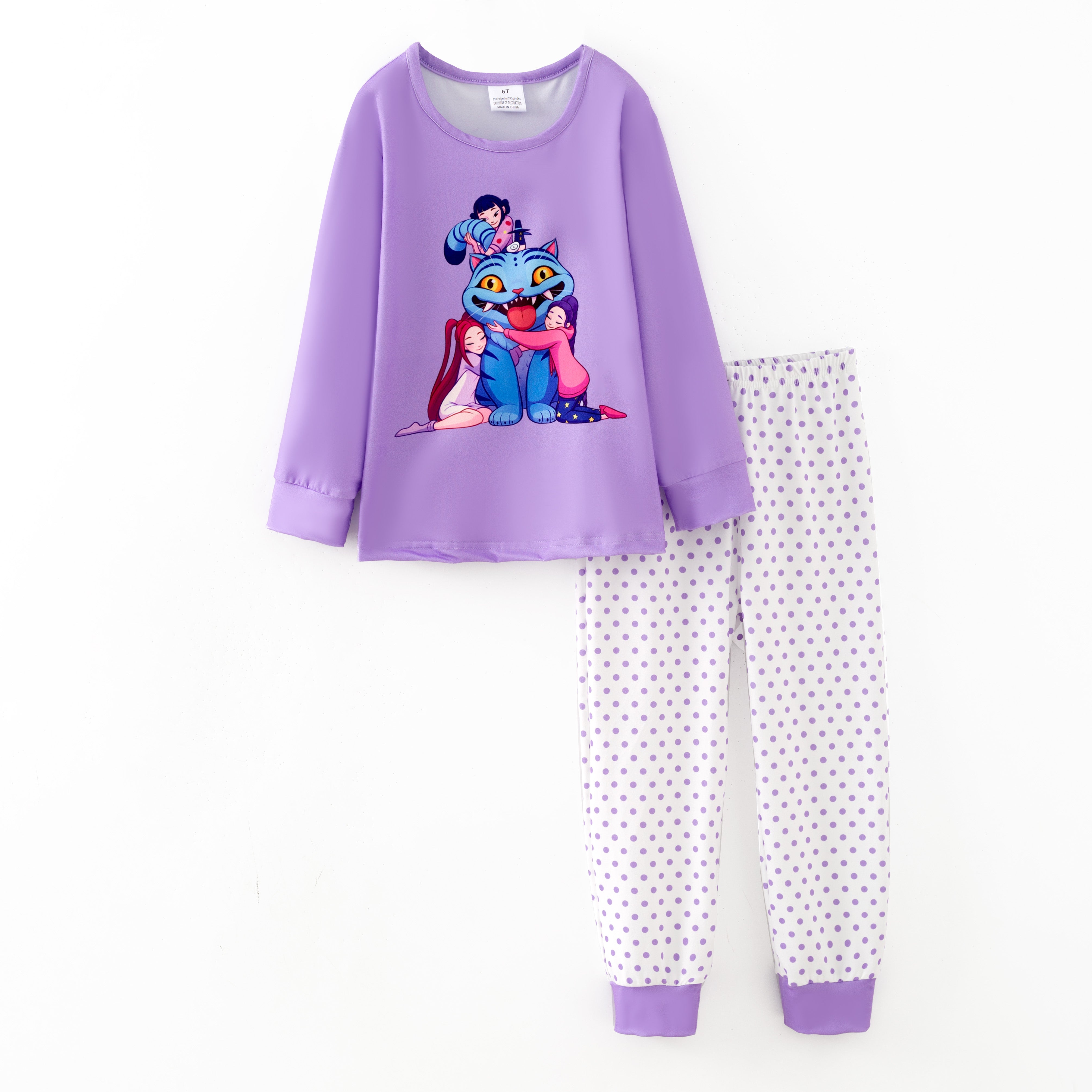 （Pre Order,Prepack Zone）Girls Movie Character Print Pajamas（Mix Size）