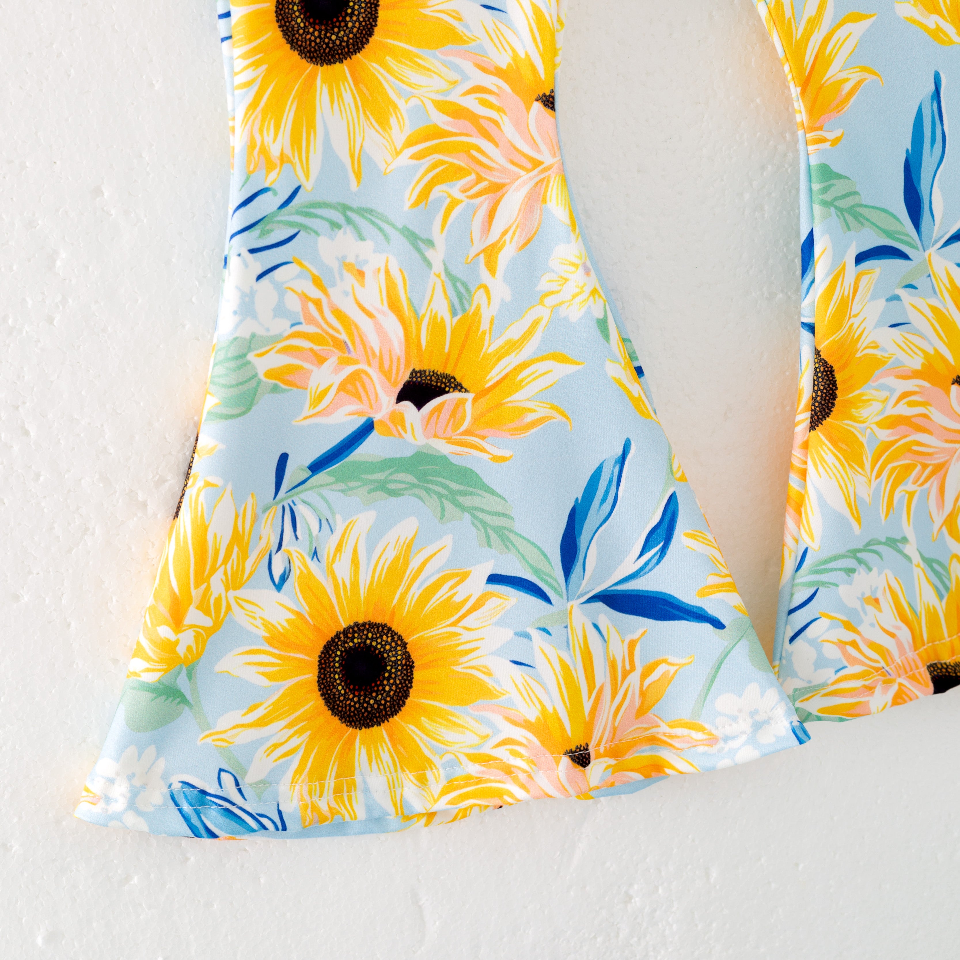 （Pre Order）Mommy and Me Spring＆Summer Sunflower Print Dress,Set