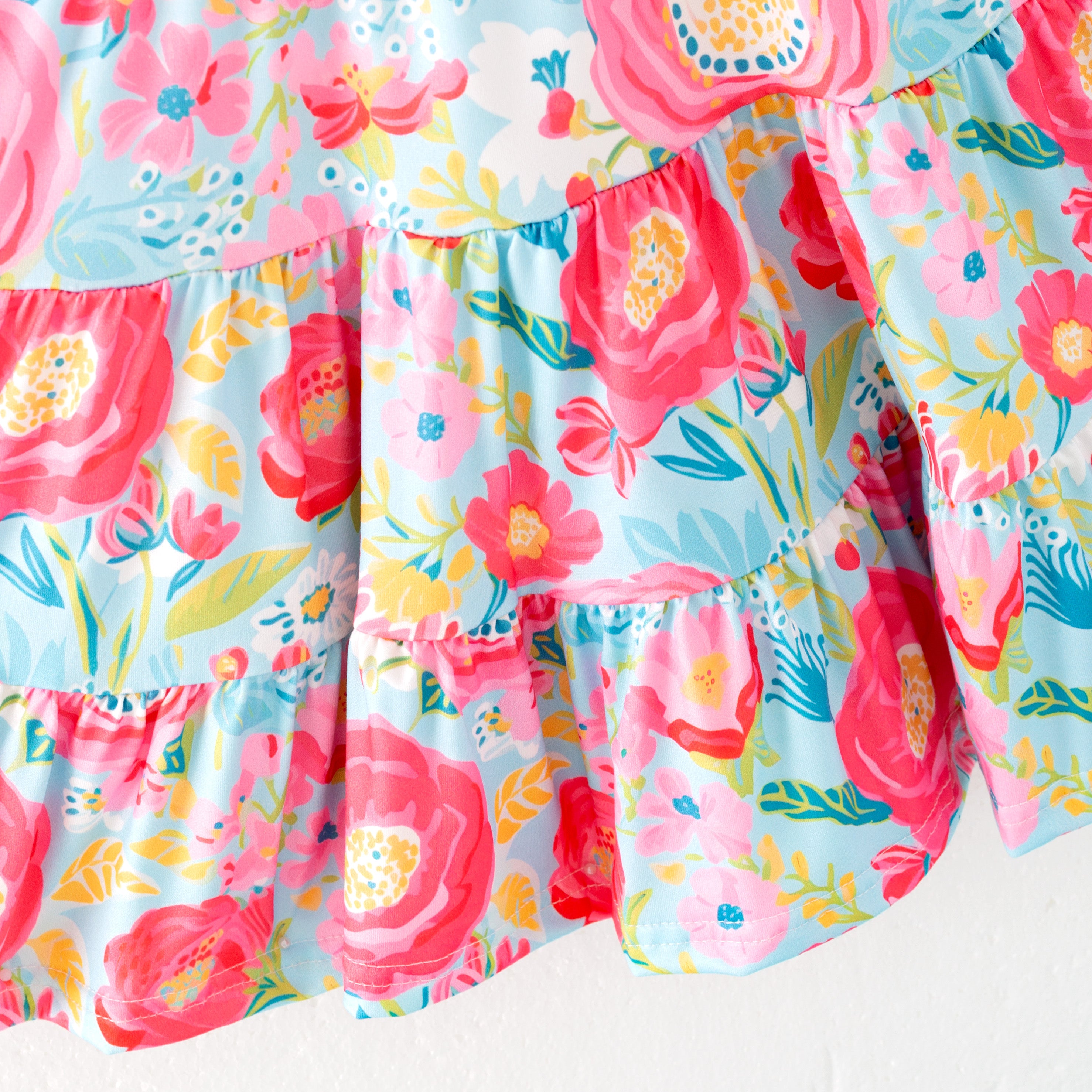 （Pre Order）Mommy and Me Spring＆Summer Sunflower Print Dress,Set