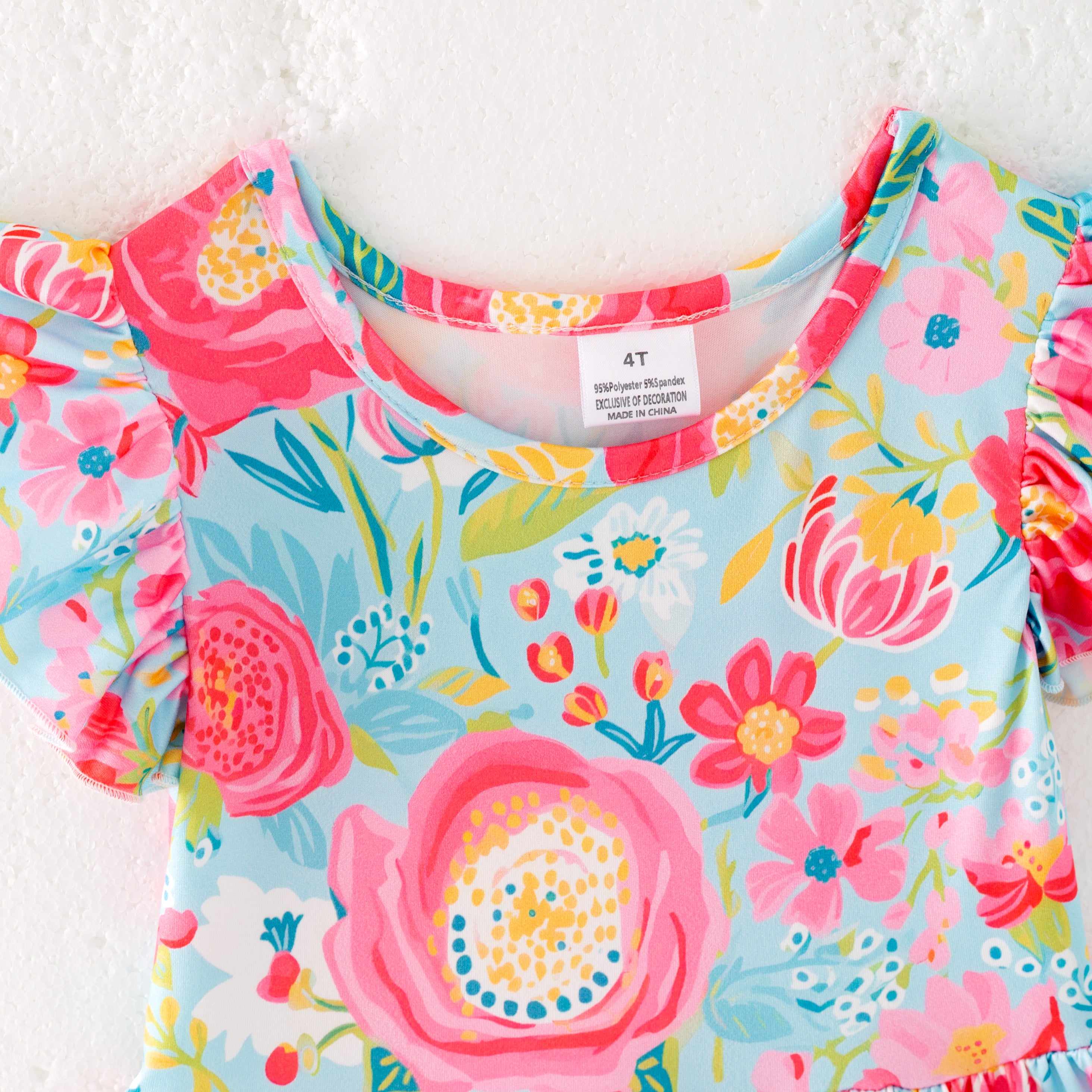 （Pre Order）Mommy and Me Spring＆Summer Sunflower Print Dress,Set