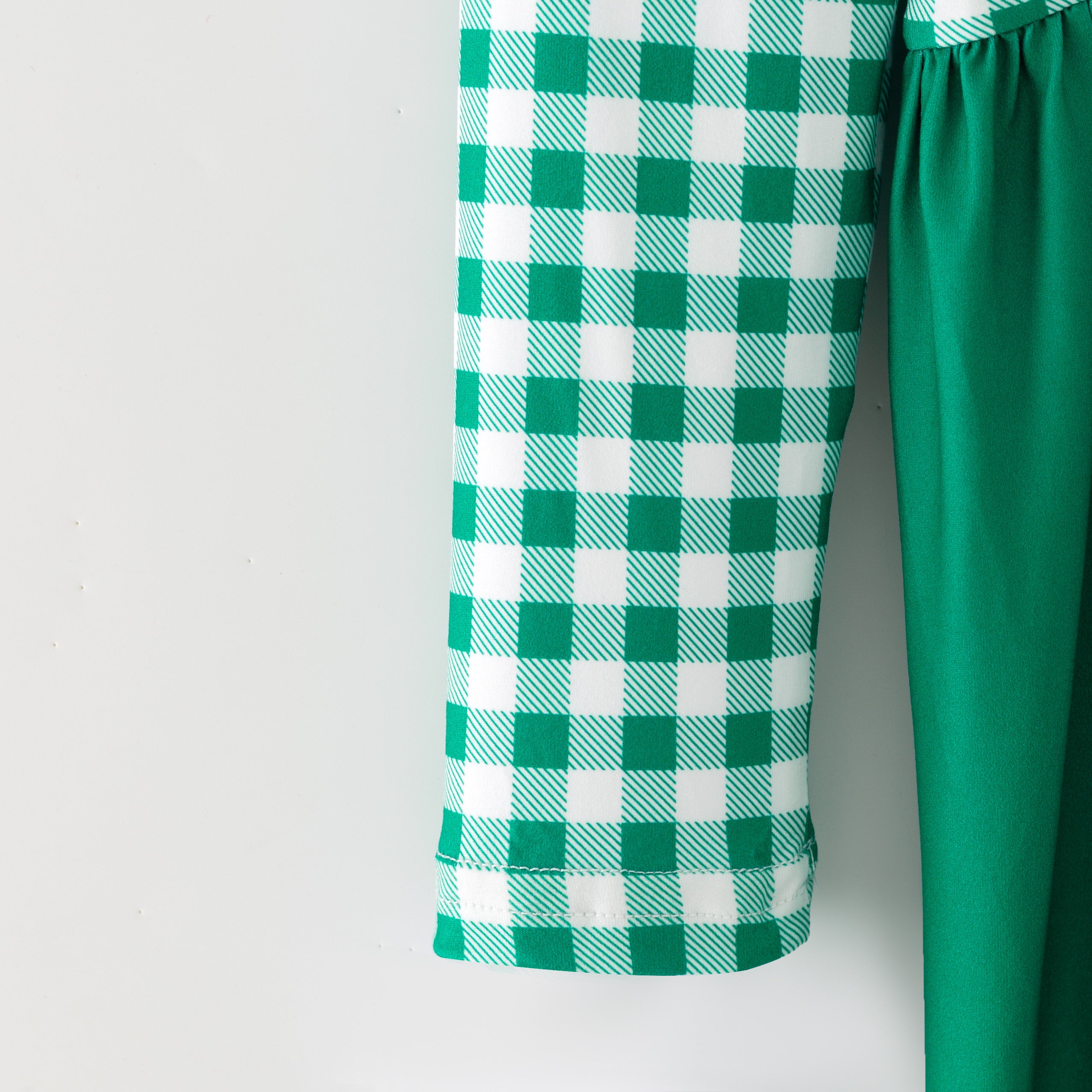 （In Stock）Girls Christmas Santa Claus Print Dress