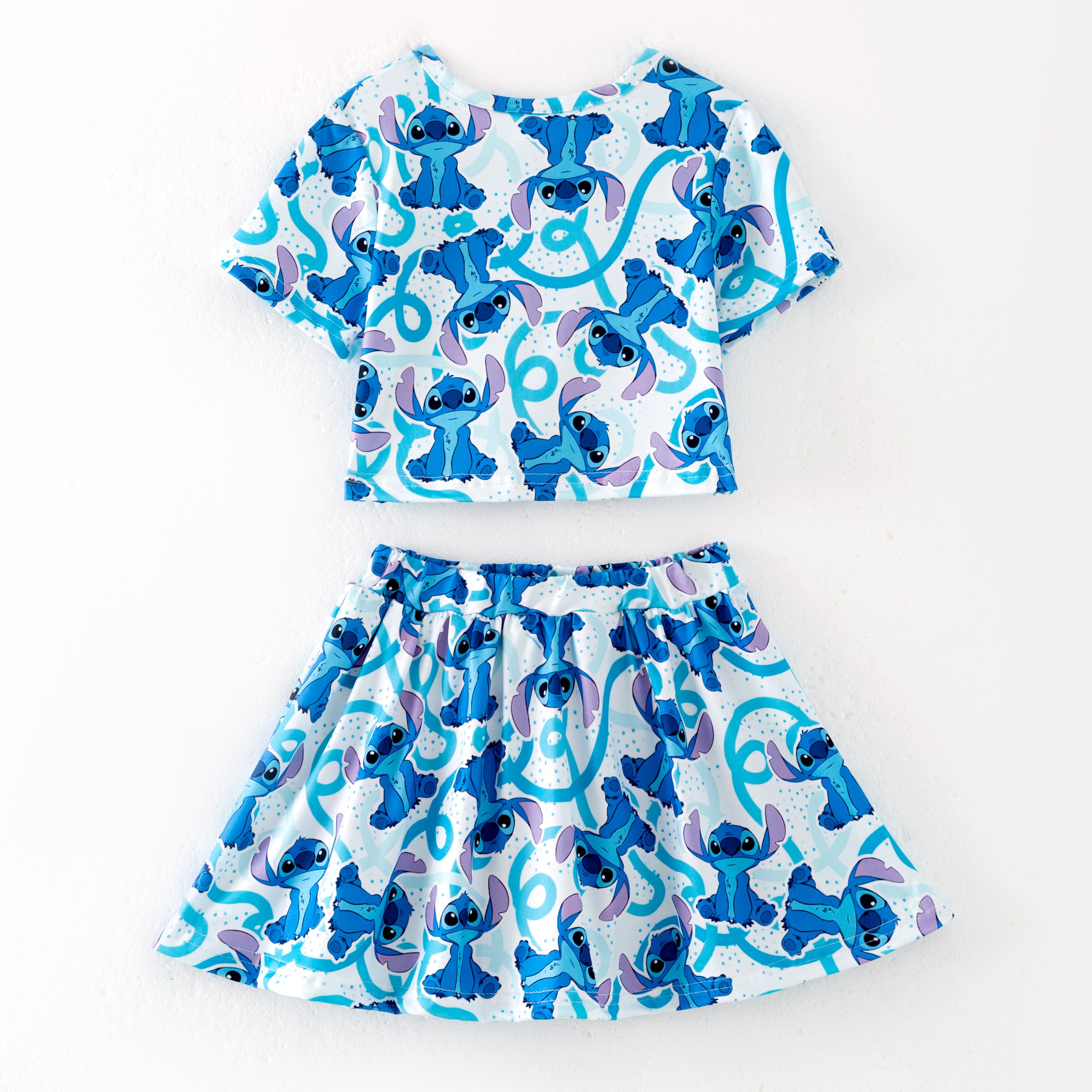 （Pre Order）Sibling Spring and Summer Cartoon Print Dress,Set,Romper＆Top