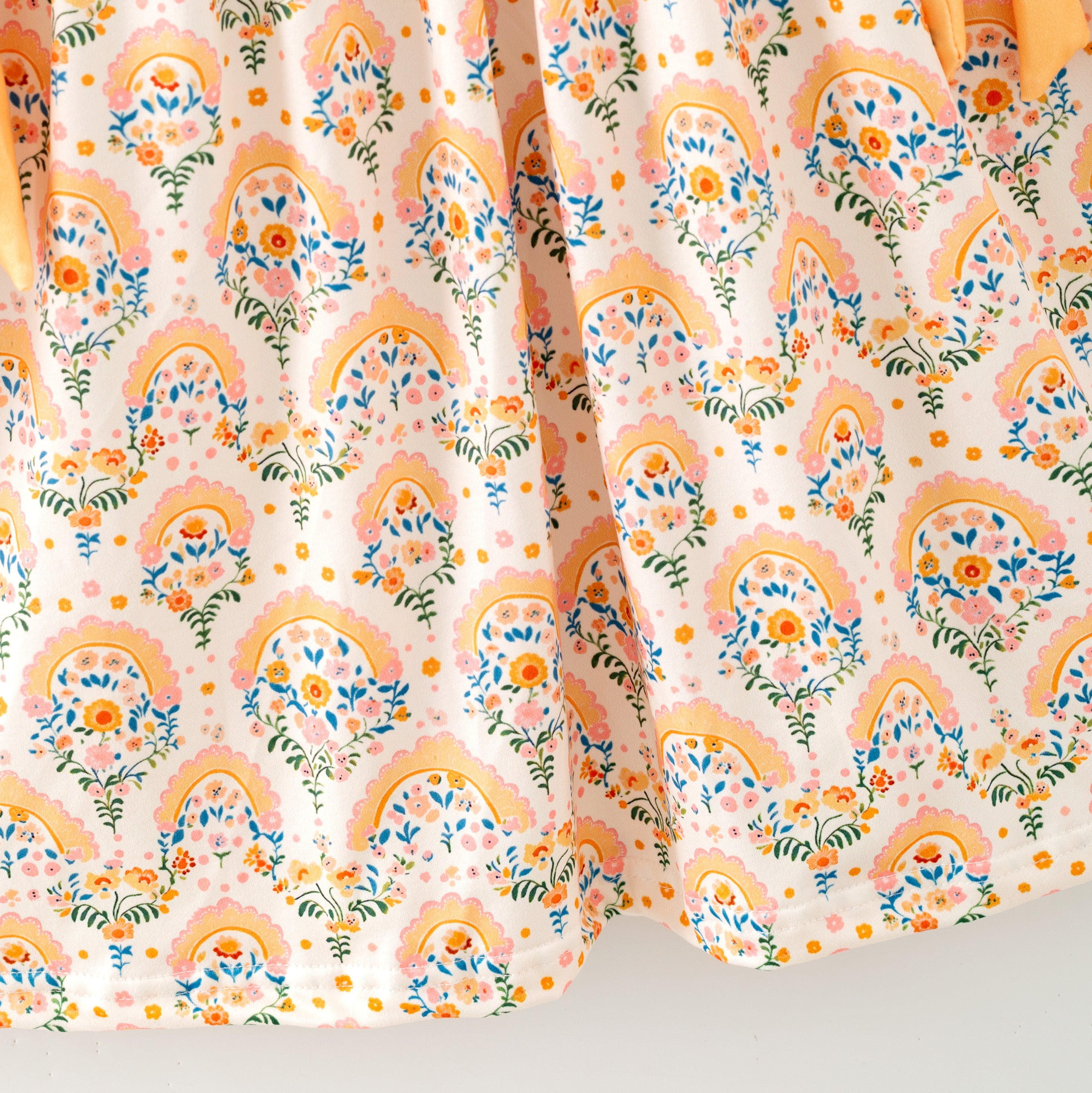 （Pre Order,Prepack Zone）Girls Christmas Floral Print Dress,Set&Top（Mix Size）