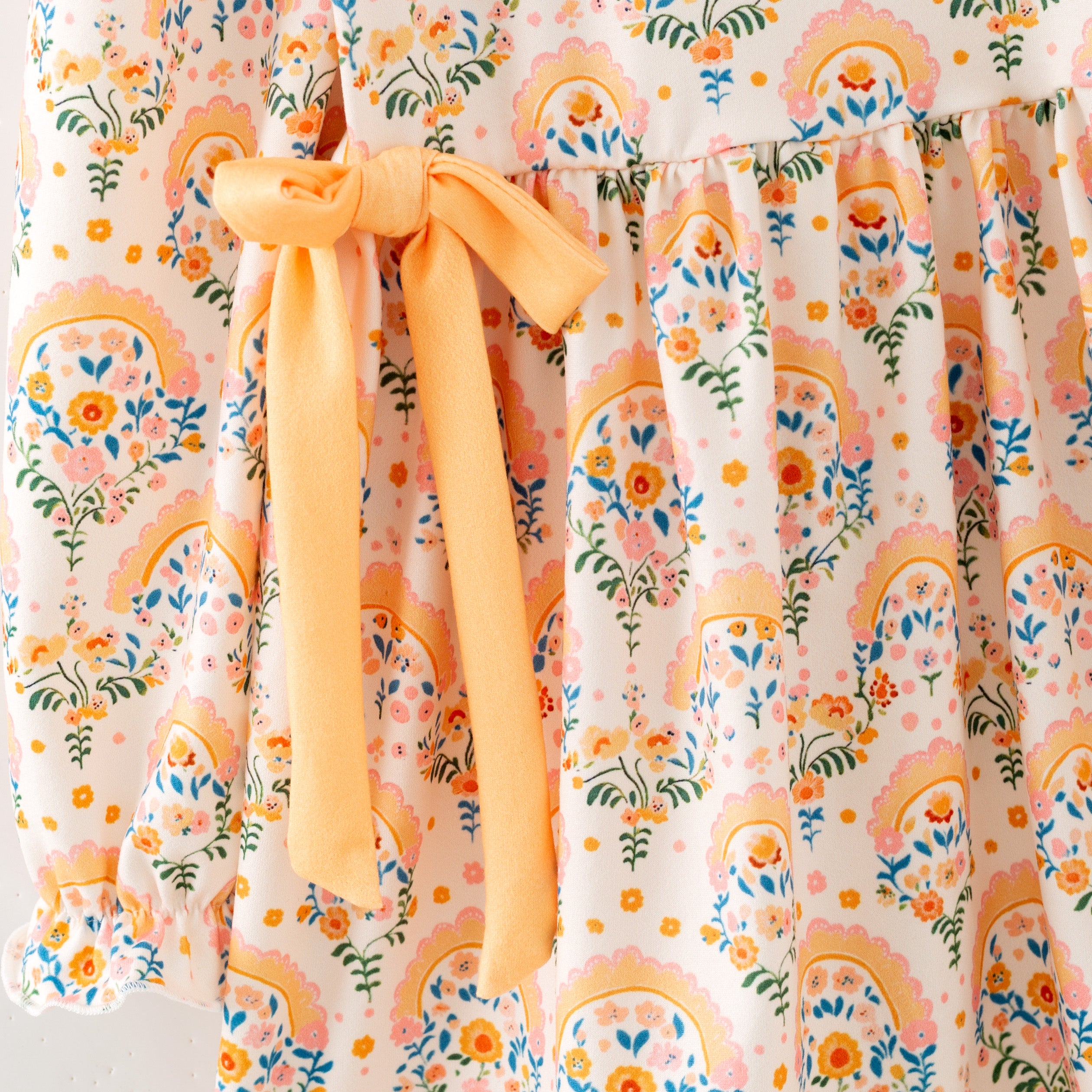 （Pre Order,Prepack Zone）Girls Christmas Floral Print Dress,Set&Top（Mix Size）