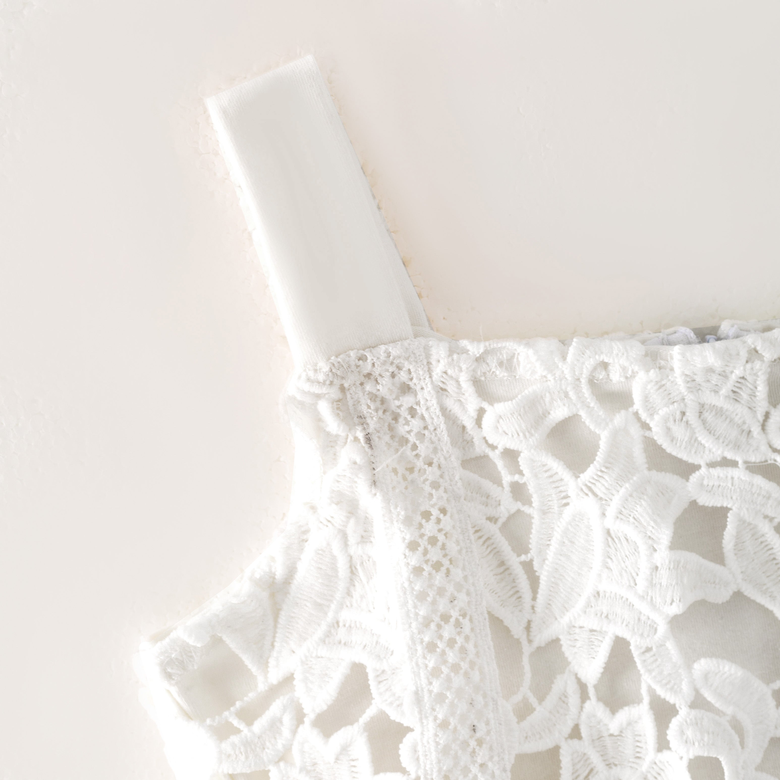 （In Stock）Mommy and Me Summer White Lace Slip Dress