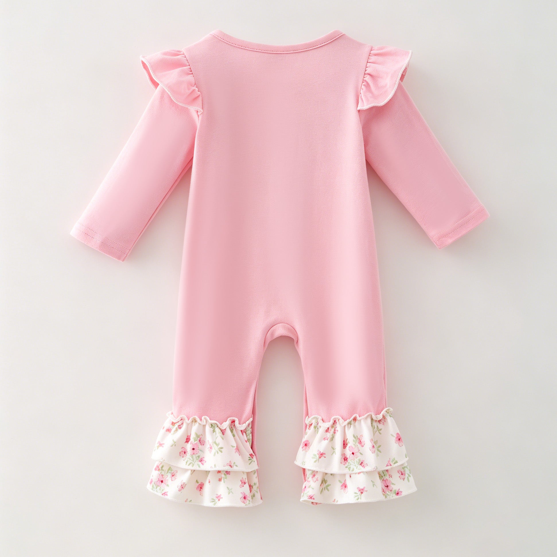 （In Stock）Toddler Girls Fall Rocking Horse Embroidery Cotton Romper