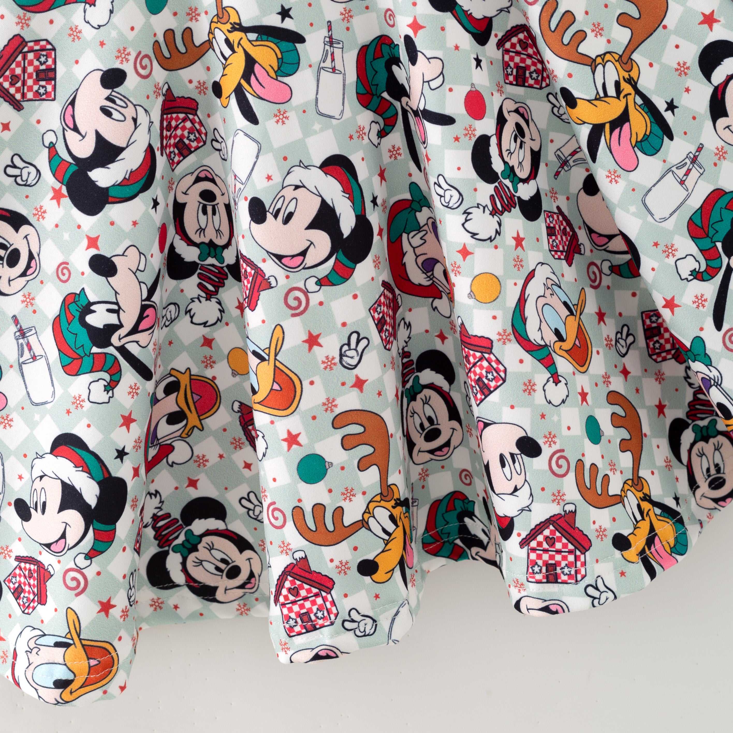 （Pre Order,Prepack Zone）Girls Christmas Cartoon Print Dress（Mix Size）