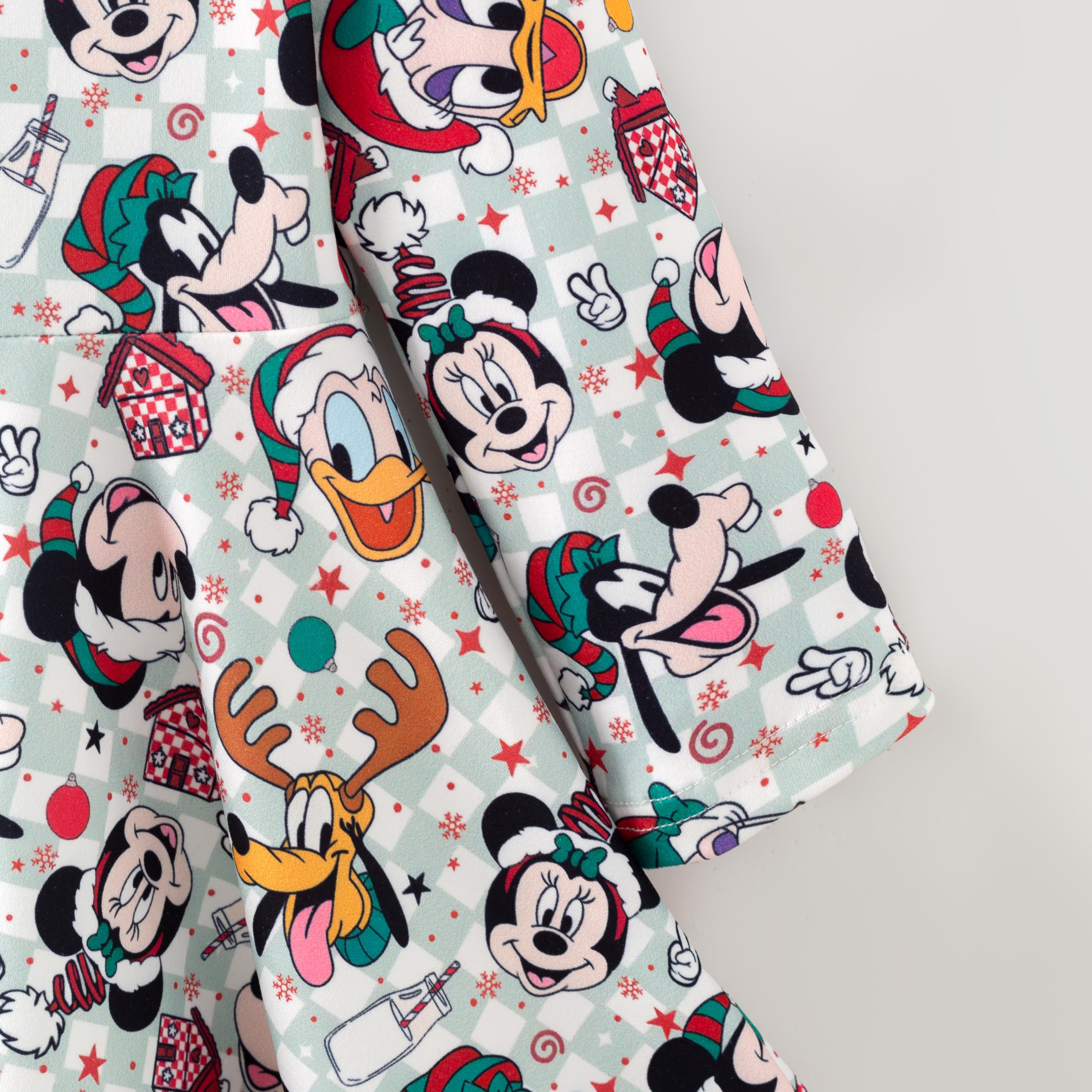 （Pre Order,Prepack Zone）Girls Christmas Cartoon Print Dress（Mix Size）