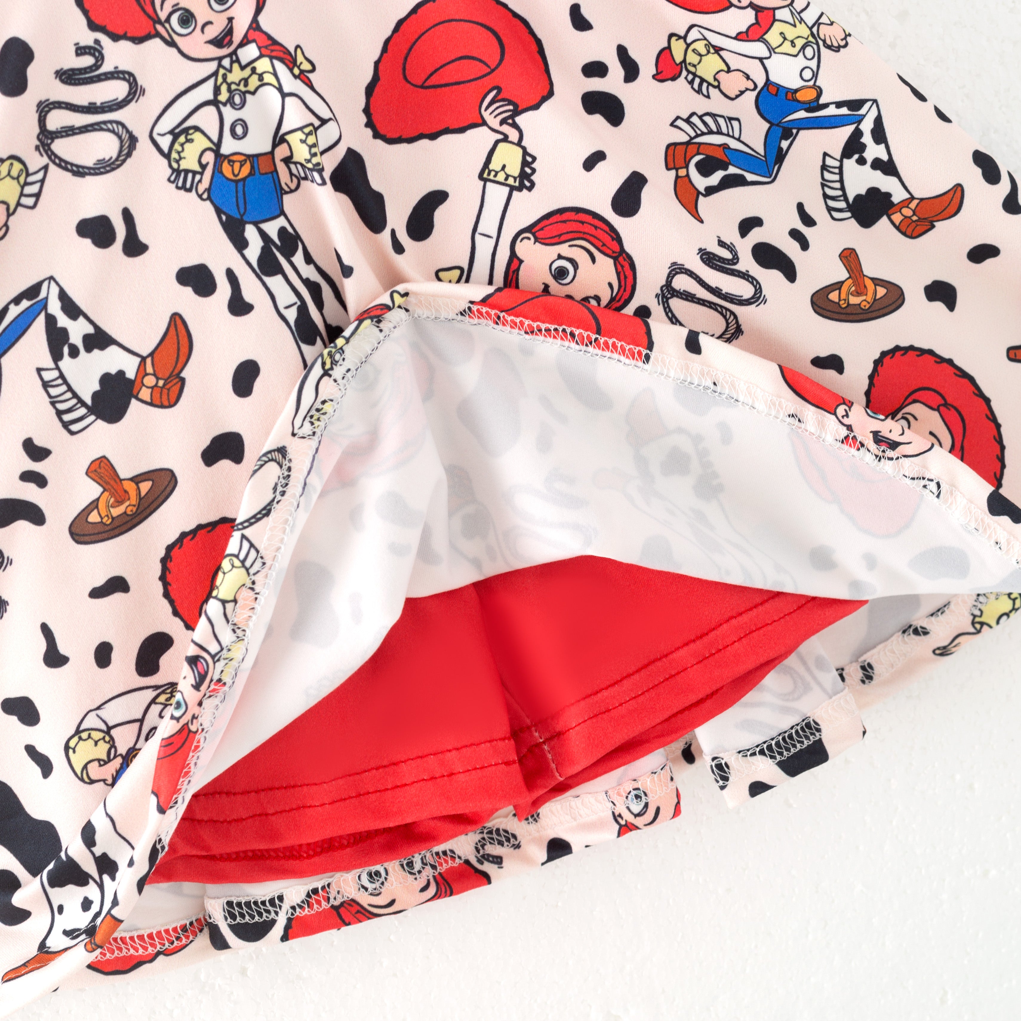 （Pre Order）Girls Spring and Summer Cartoon Print Skort Dress
