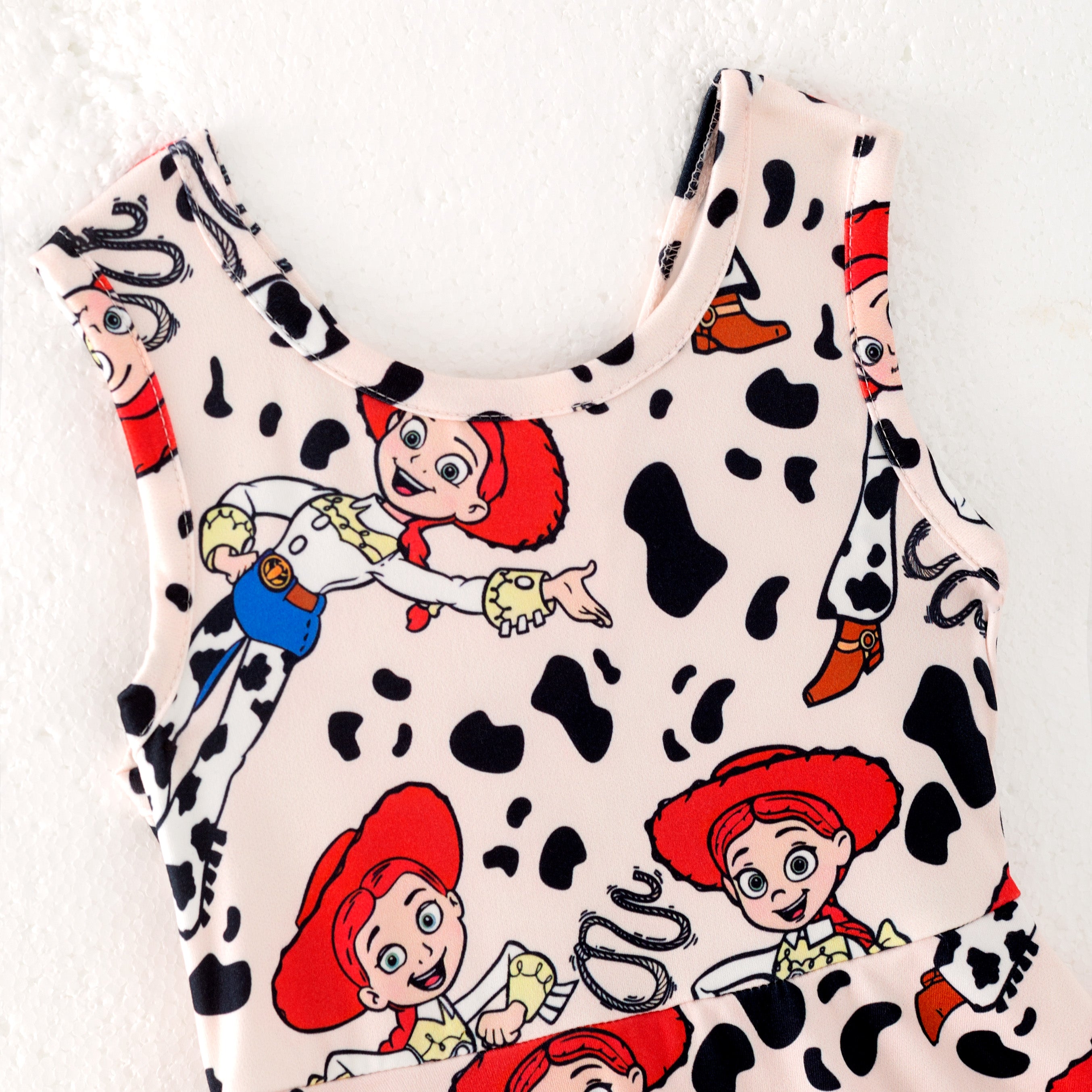 （Pre Order）Girls Spring and Summer Cartoon Print Skort Dress