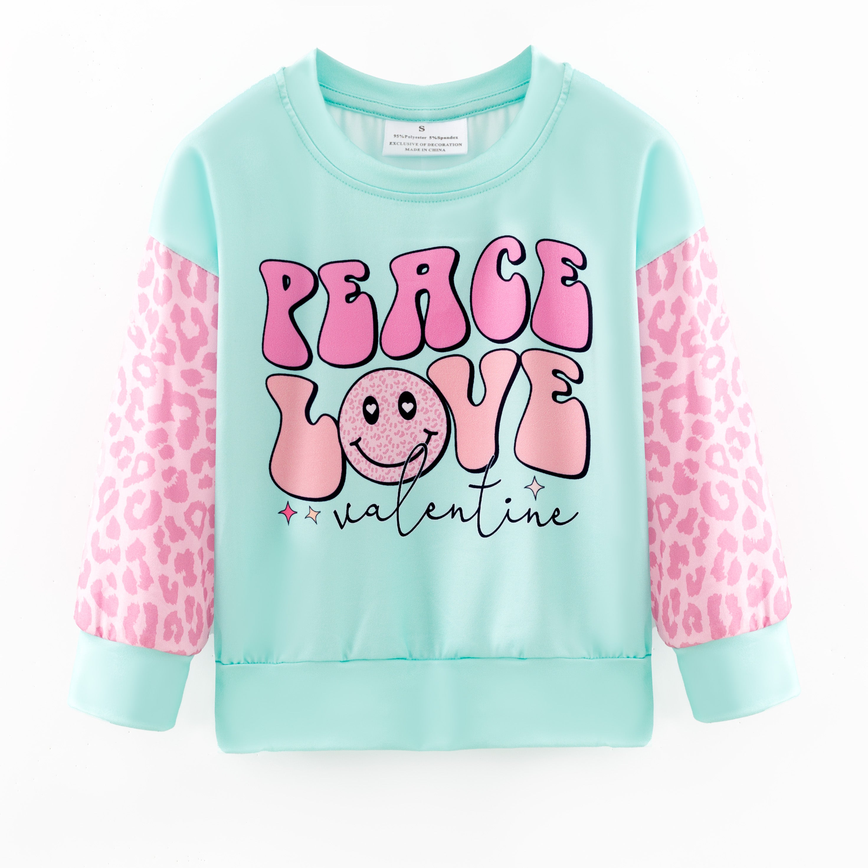 （In Stock）Girls Valentine's Day Print Top