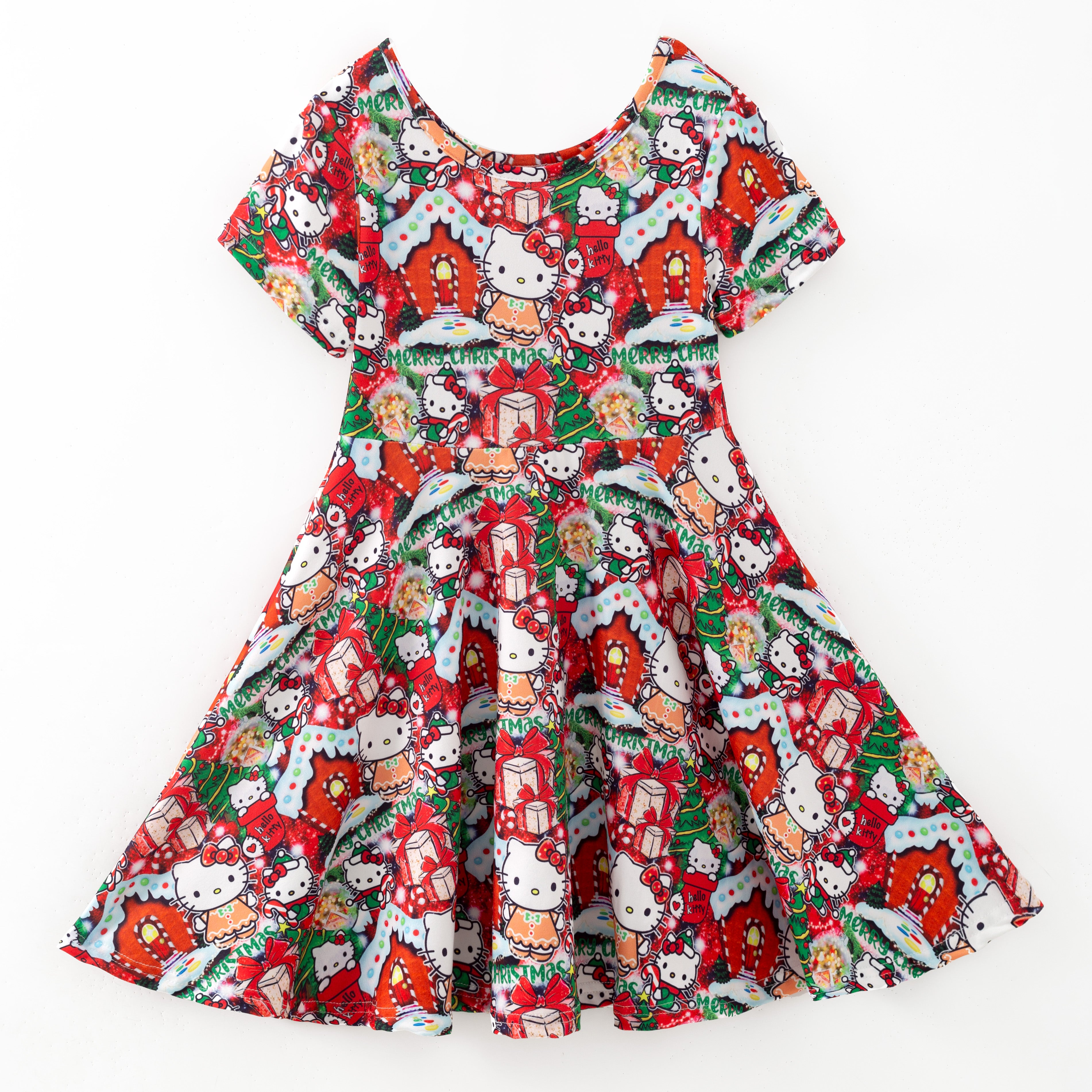 （Pre Order,Prepack Zone）Girls Cartoon Print Dress（Mix Size）