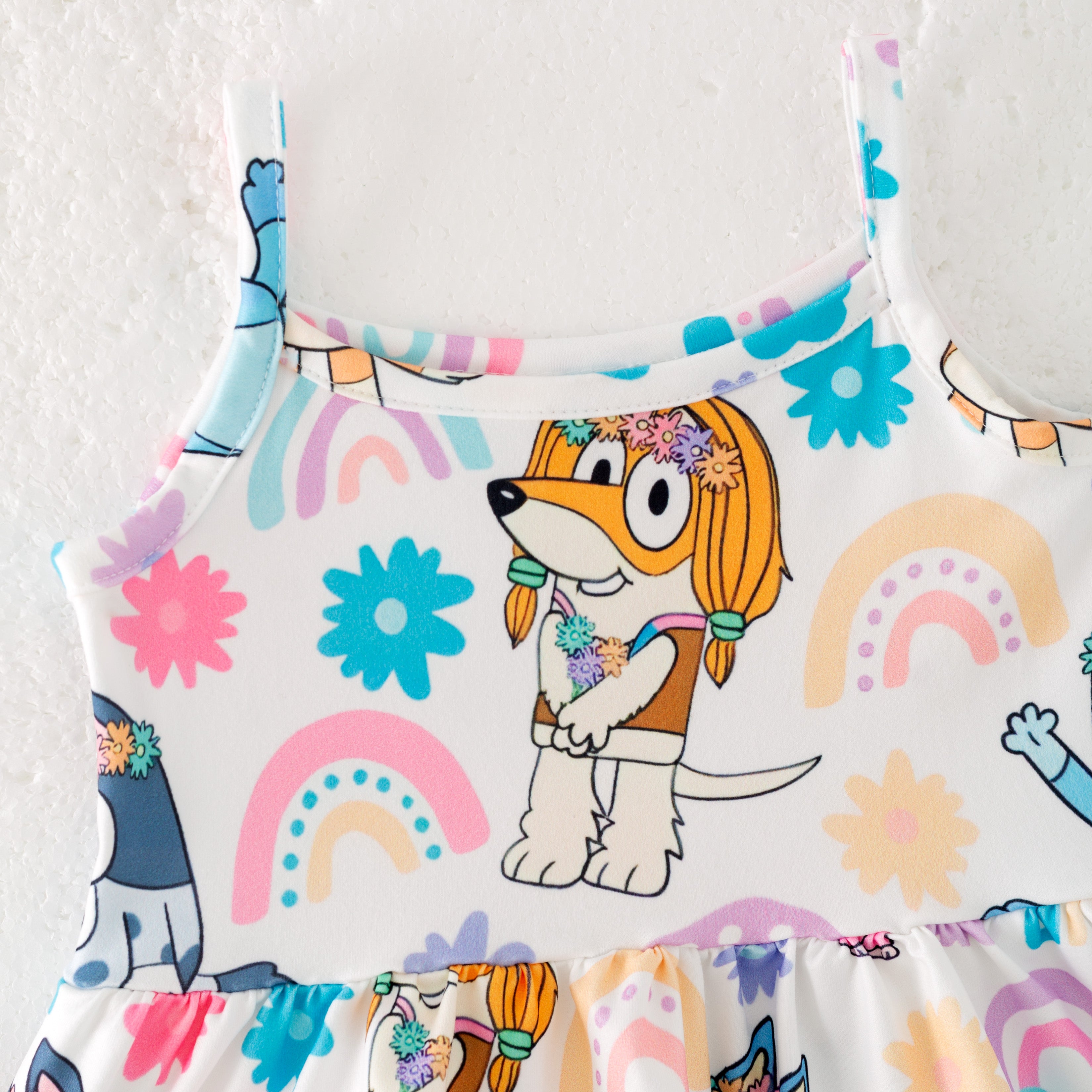 （Pre Order）Girls Spring and Summer Cartoon Print Shorts Set