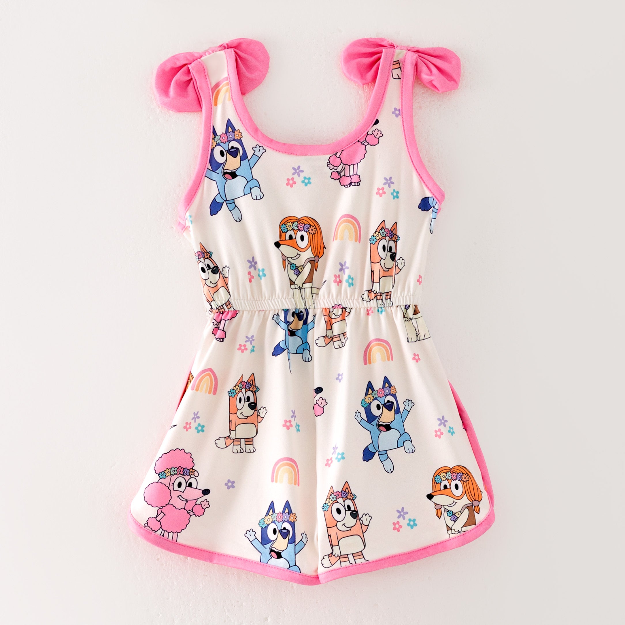 （Pre Order）Girls Spring and Summer Cartoon Print Jumpsuit