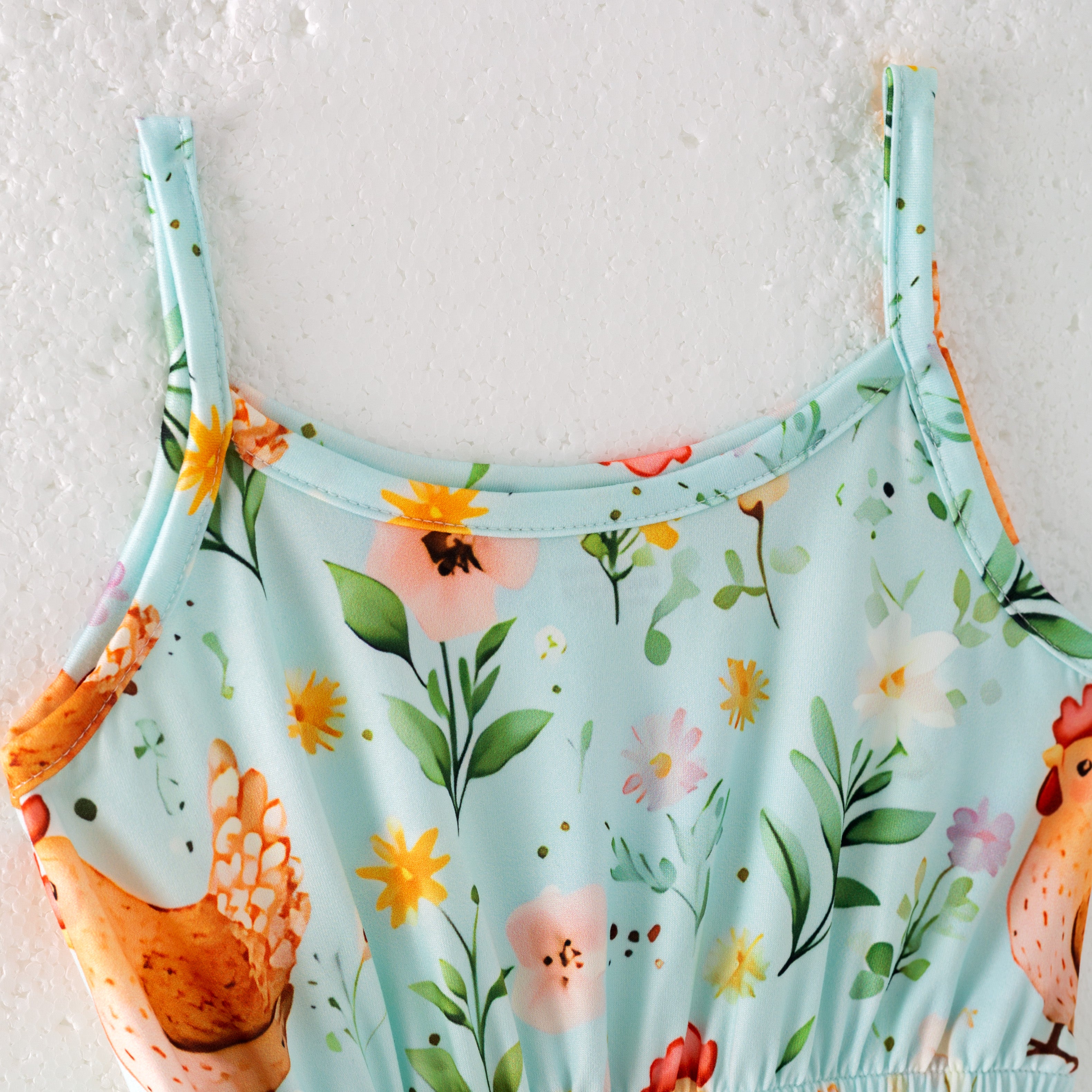 （Pre Order）Girls Spring and Summer Farm Print Dress,Shorts and Jumpsuit