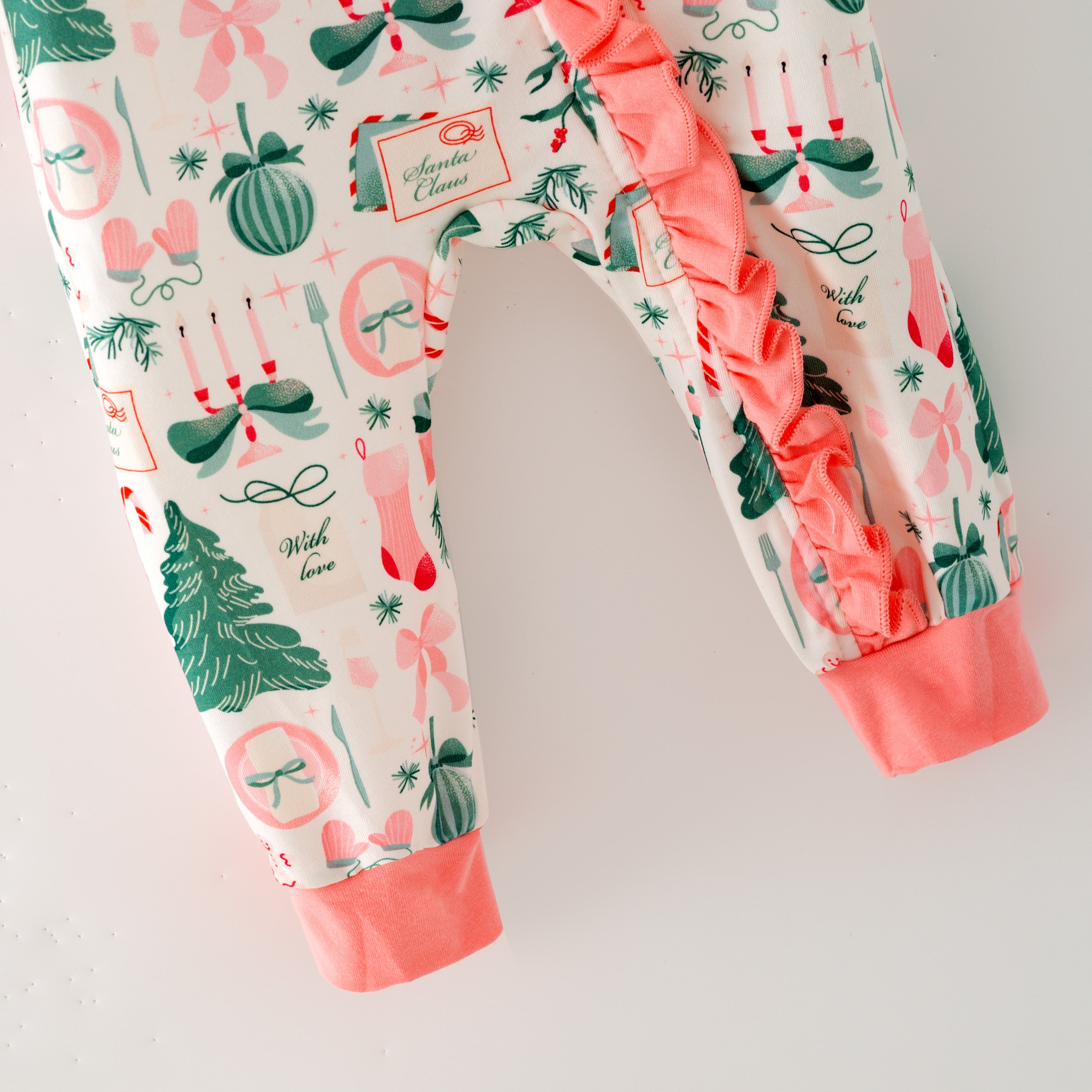 （In Stock）Toddler Girls Christmas Print Romper