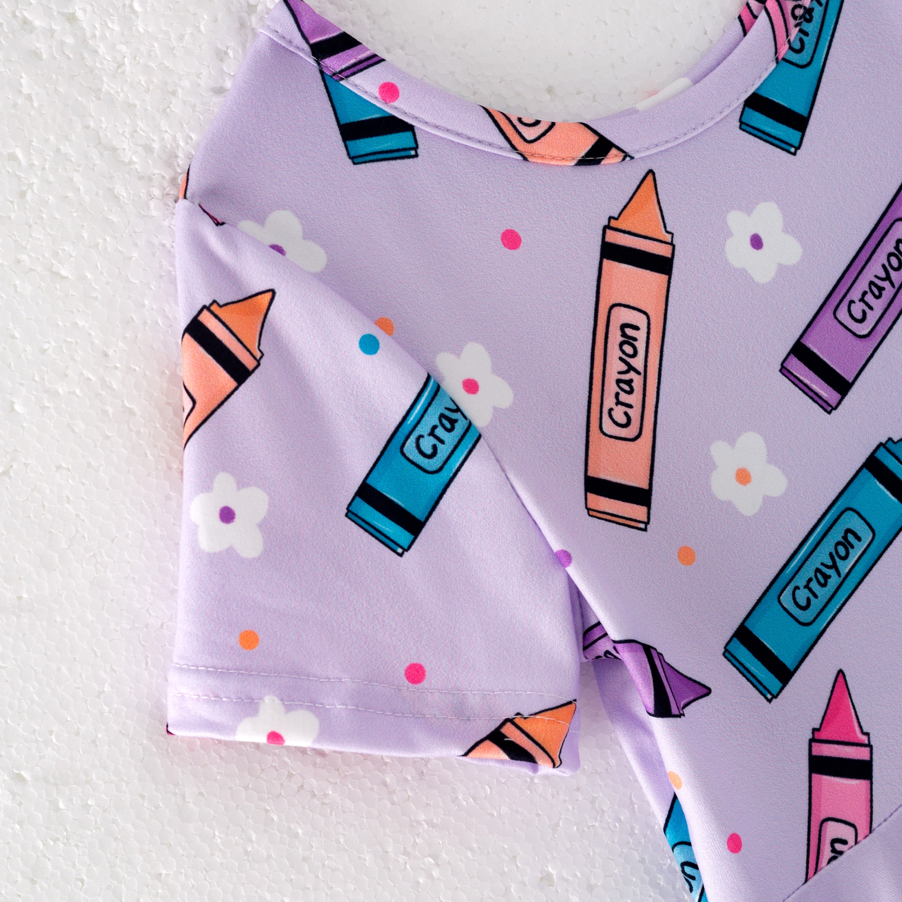 （Pre Order）Girls Summer Back To School Print Dress